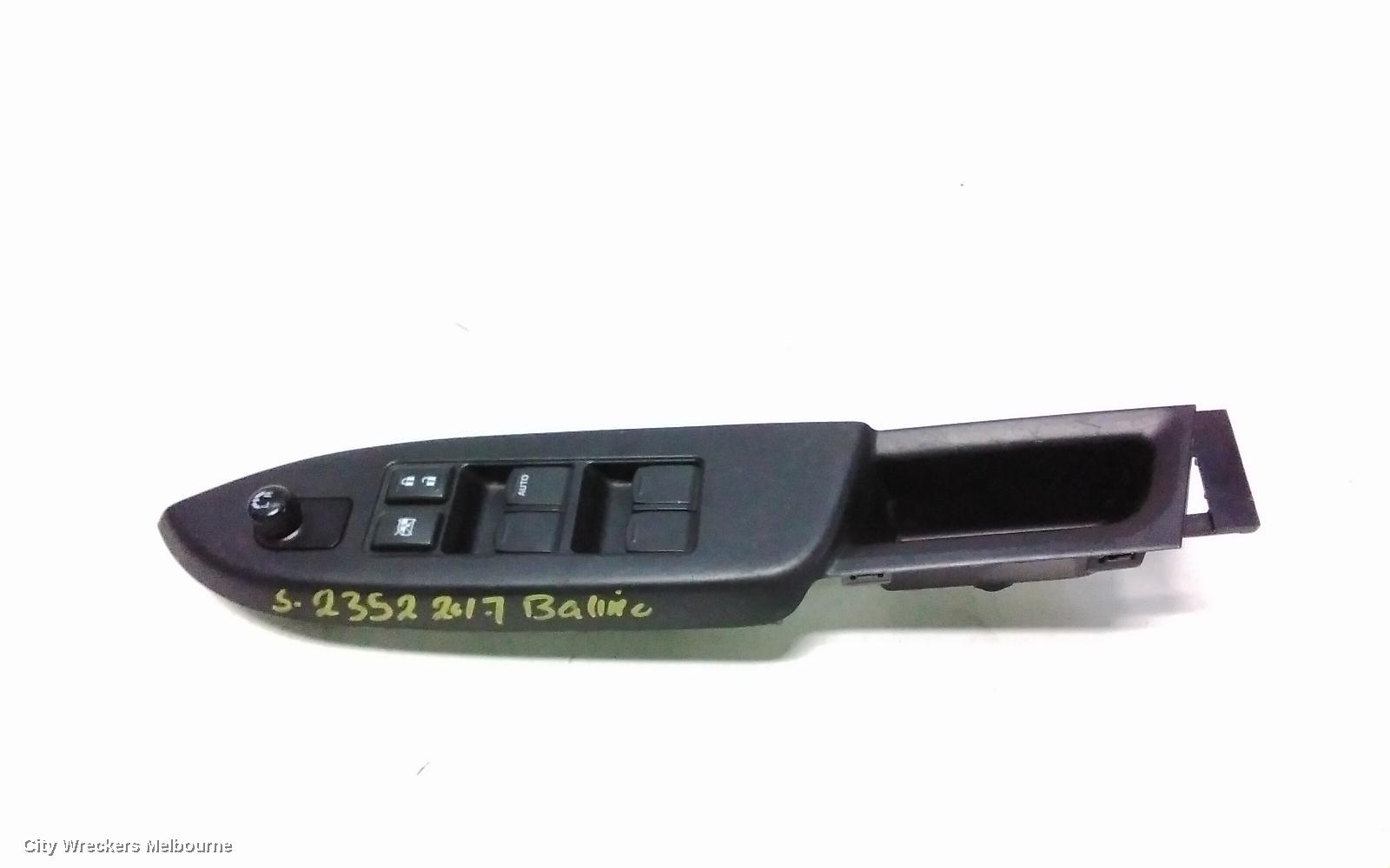 SUZUKI BALENO PWR DR WIND SWITCH, RH FRONT (MASTER SWITCH), 18PIN (12 BIG/6 SML), EW, 04/2016 - 12/2022