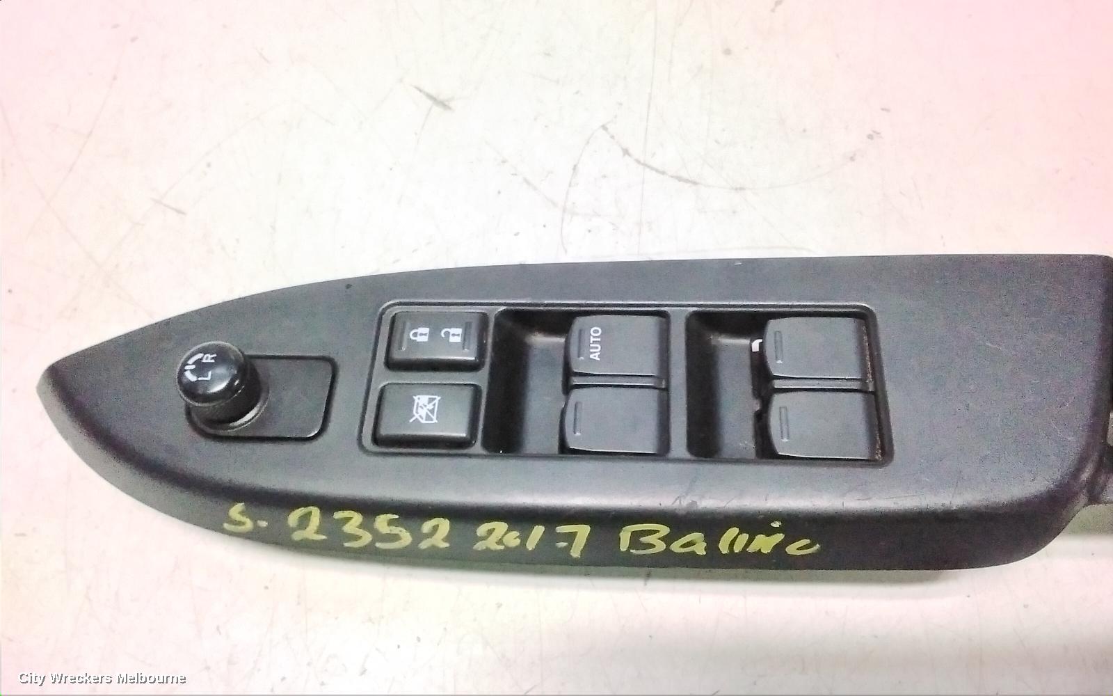SUZUKI BALENO PWR DR WIND SWITCH, RH FRONT (MASTER SWITCH), 18PIN (12 BIG/6 SML), EW, 04/2016 - 12/2022