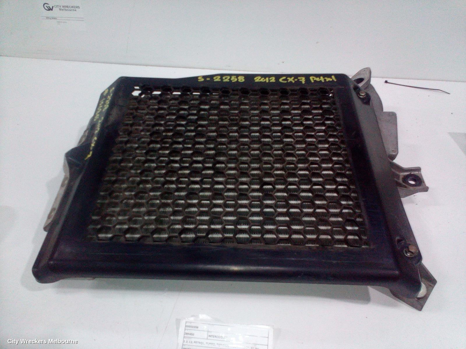 MAZDA CX7 INTERCOOLER, 2.3, L3, PETROL, TURBO, TOP MOUNTED TYPE, ER, 11/2006 - 02/2012