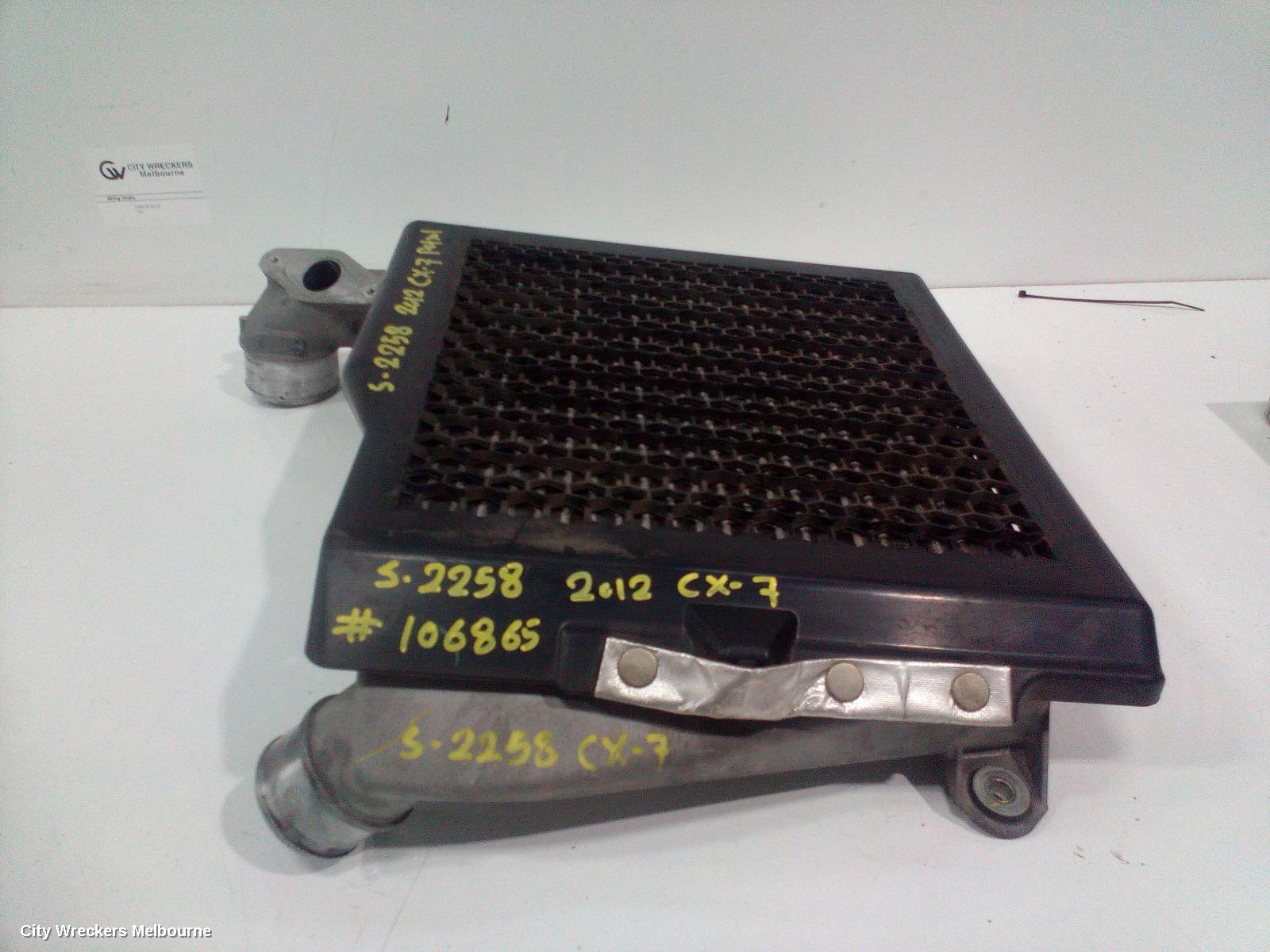 MAZDA CX7 INTERCOOLER, 2.3, L3, PETROL, TURBO, TOP MOUNTED TYPE, ER, 11/2006 - 02/2012