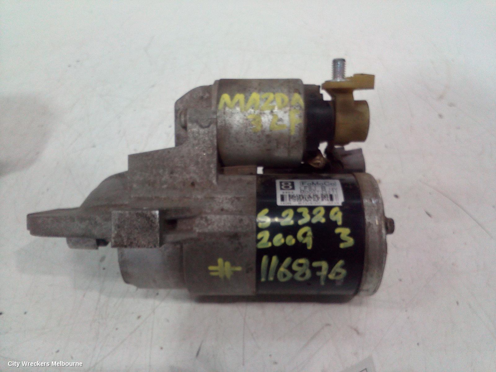MAZDA 3 STARTER, PETROL, 2.0, P/N LF8J/M000T33271, BL, 04/2009 - 10/2013