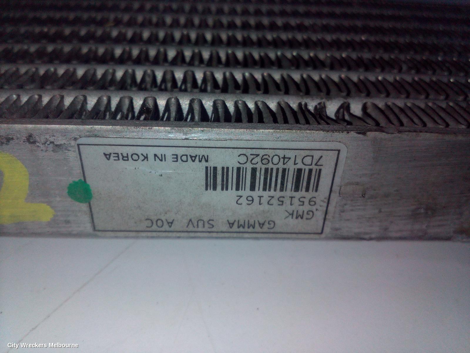 HOLDEN TRAX COOLER, TJ, 08/2013 - 12/2020
