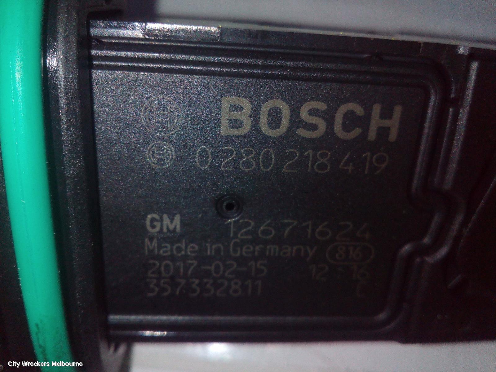 HOLDEN TRAX AIR FLOW METER, 1.4, PETROL, TJ SERIES, 08/2014 - 12/2020