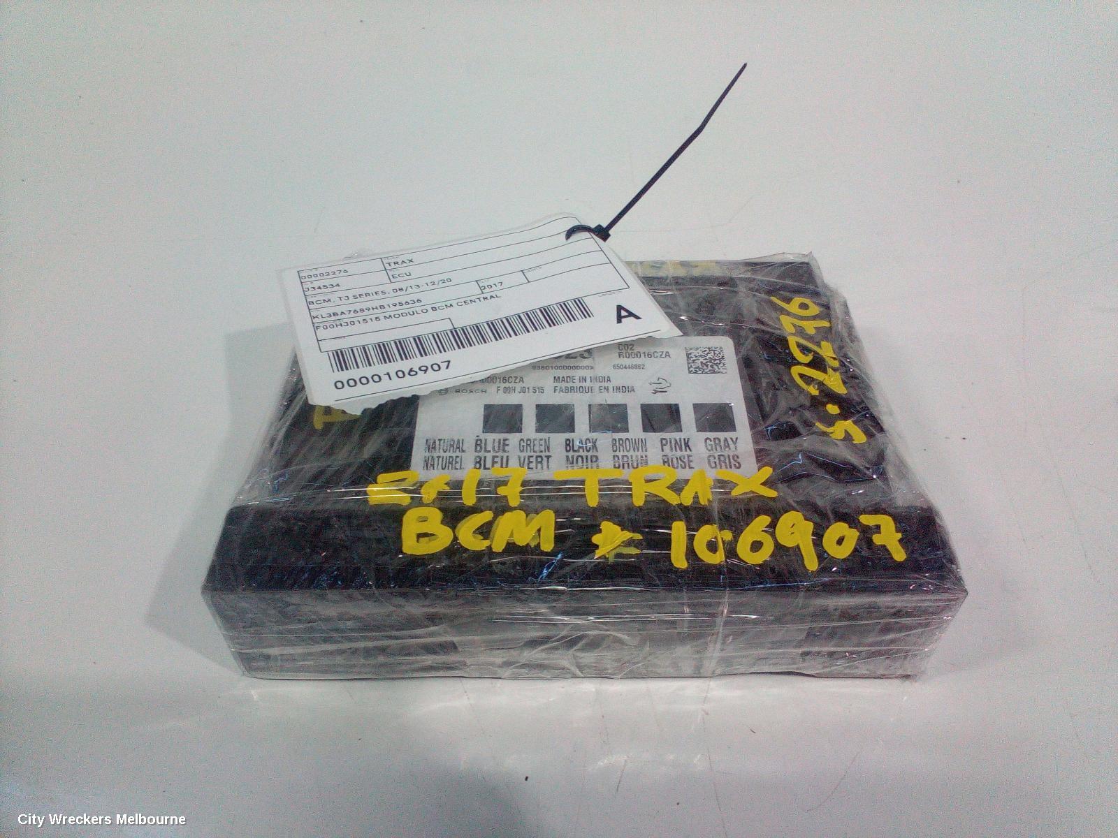 HOLDEN TRAX ECU, BCM, TJ SERIES, 08/2013 - 12/2020