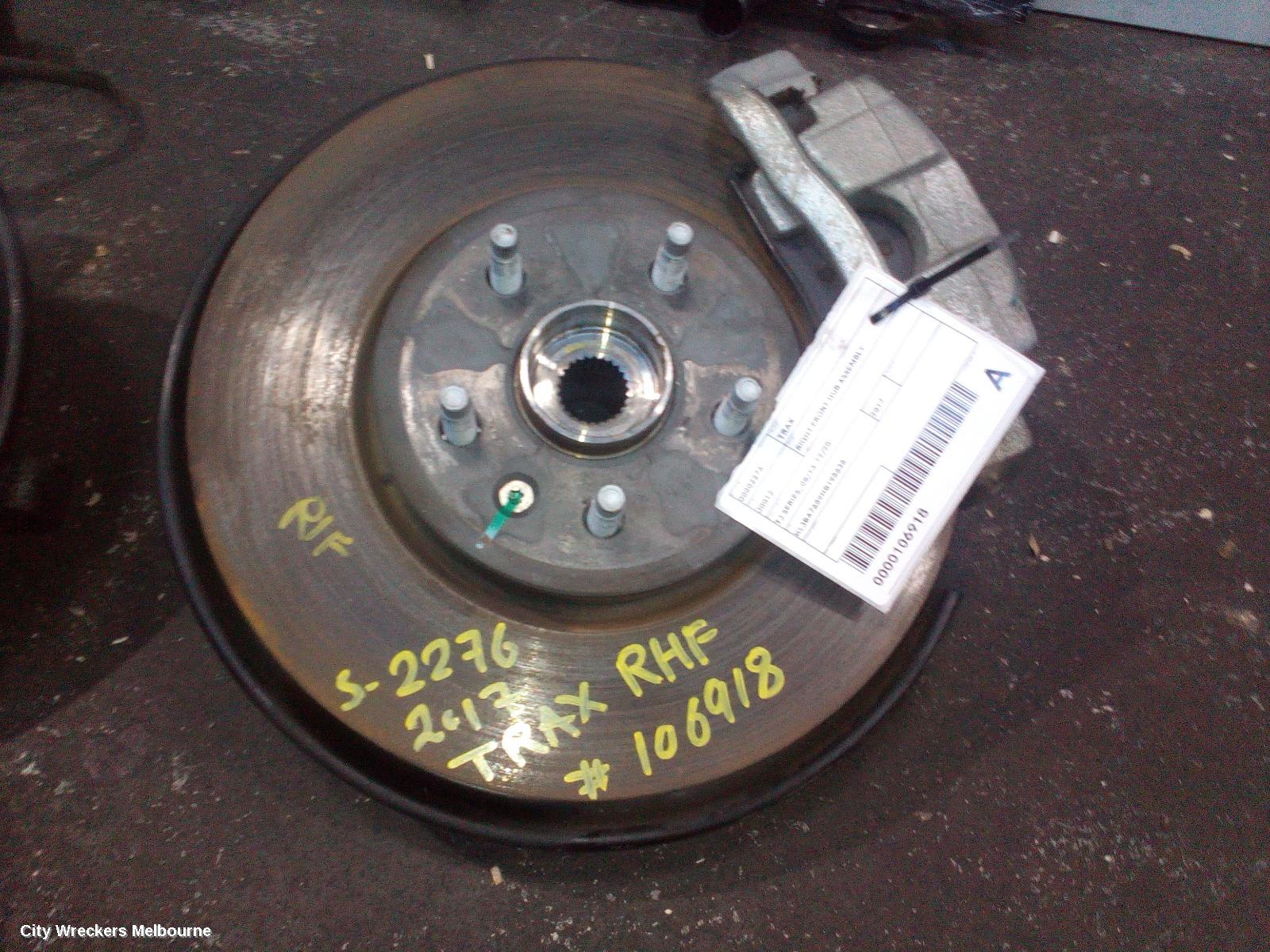HOLDEN TRAX RIGHT FRONT HUB ASSEMBLY, TJ SERIES, 08/2013 - 12/2020