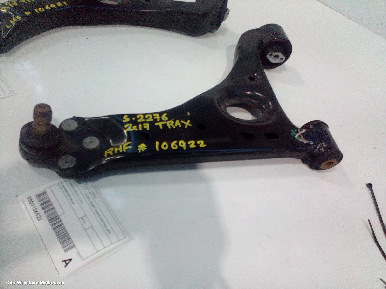 HOLDEN TRAX RIGHT FRONT LOWER CONTROL ARM, TJ SERIES, 08/2013 - 12/2020