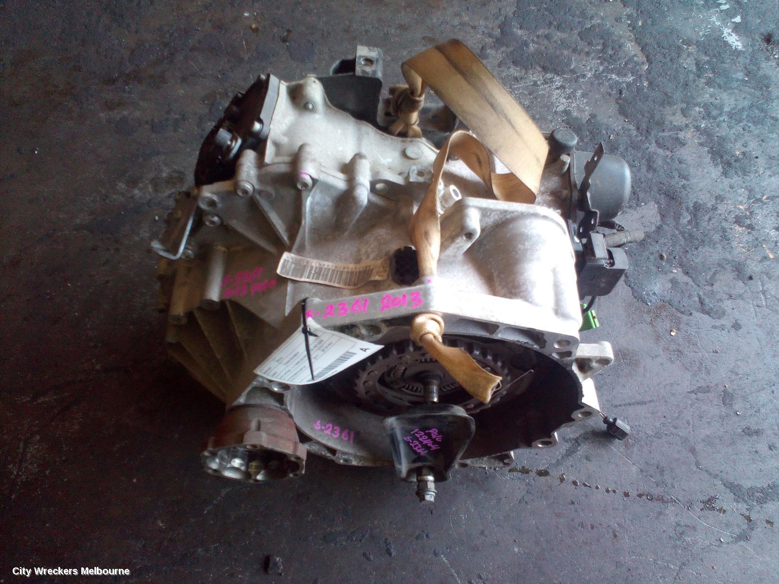 VOLKSWAGEN POLO TRANS/GEARBOX, AUTO, PETROL, 1.4, TURBO/SCHARGED, 6R, PKT CODE, 05/2010 - 05/2014