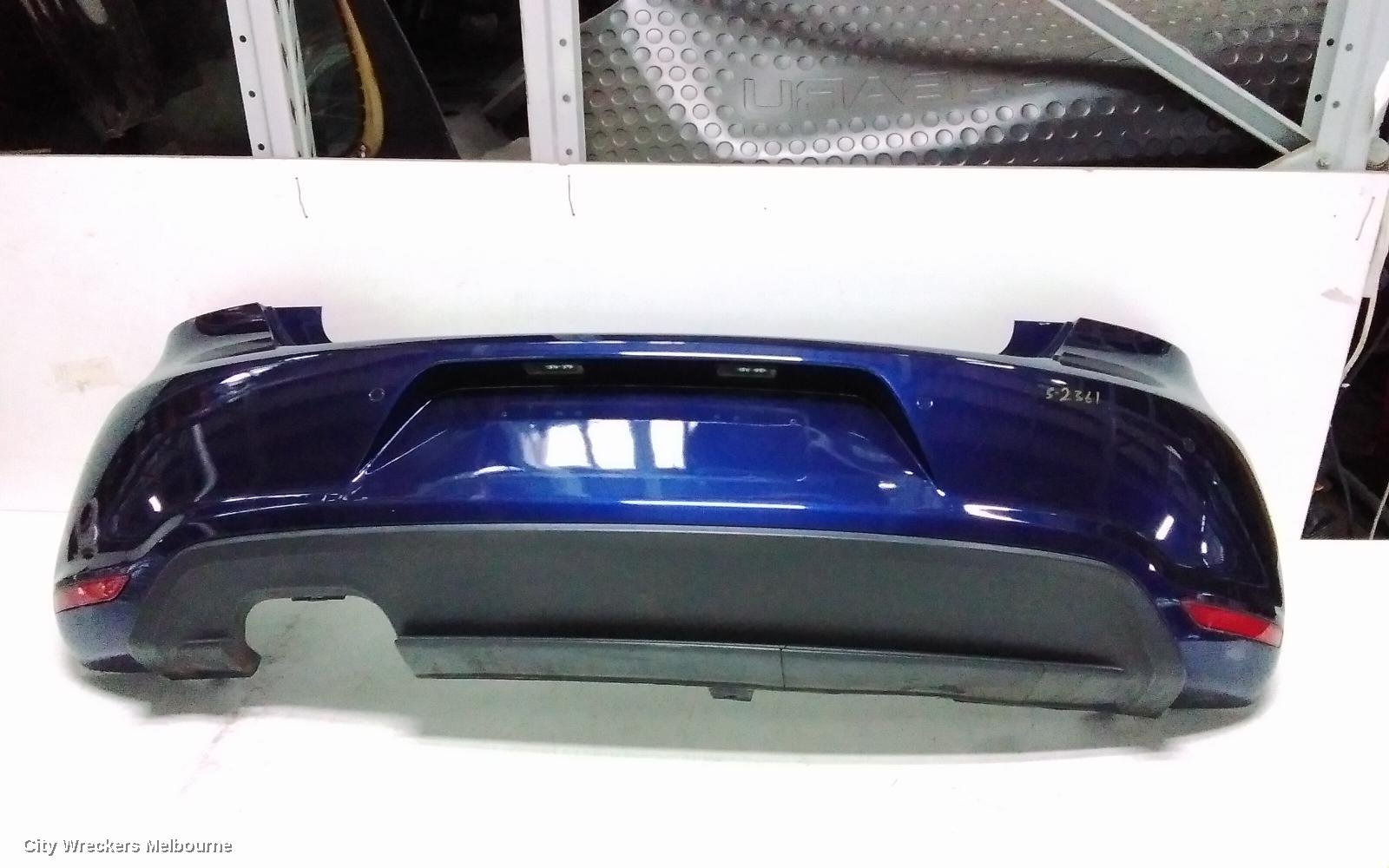 VOLKSWAGEN POLO REAR BUMPER, 6R, GTI, W/ PARK SENSOR TYPE, 05/2010 - 05/2014