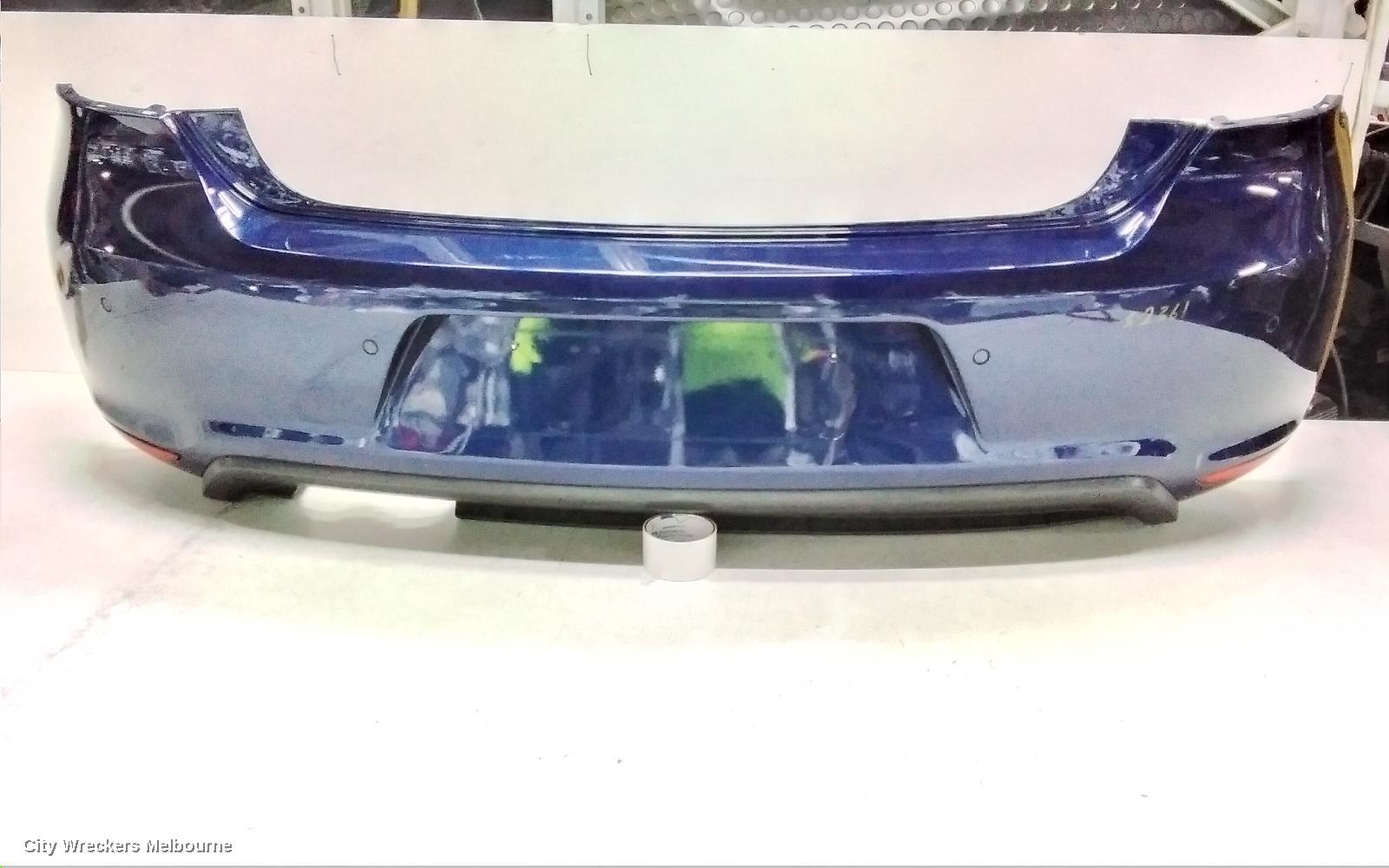 VOLKSWAGEN POLO REAR BUMPER, 6R, GTI, W/ PARK SENSOR TYPE, 05/2010 - 05/2014