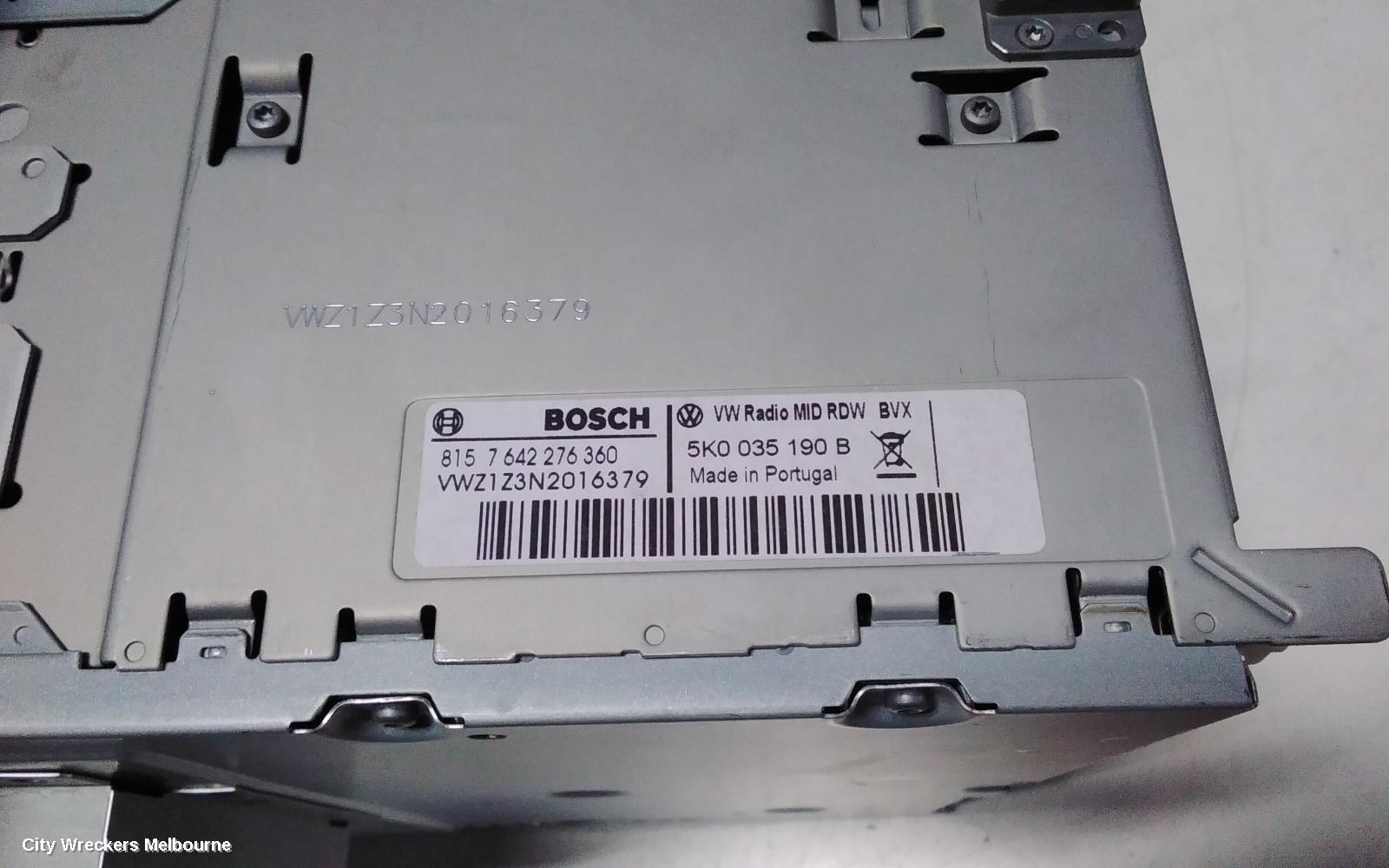 VOLKSWAGEN POLO RADIO/CD/DVD/SAT/TV, DISPLAY UNIT, 5.0IN COMPOSITION COLOUR, NON SAT NAV TYPE, 6R, 05/2010 - 09/2017