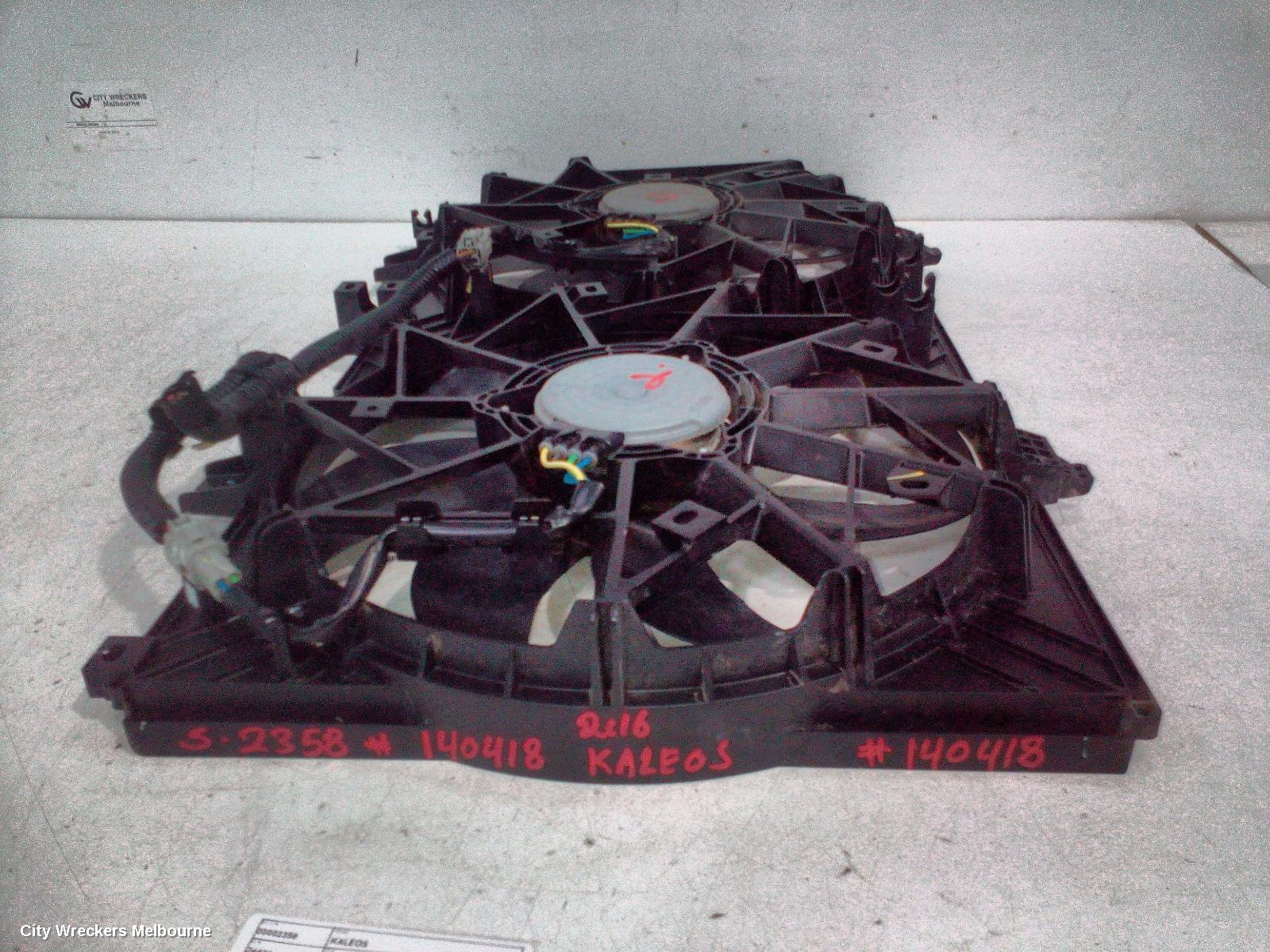 RENAULT KALEOS FAN, DUAL FAN ASSY, PETROL, 2.5, 2TR, XZG, 05/2016 ONWARDS