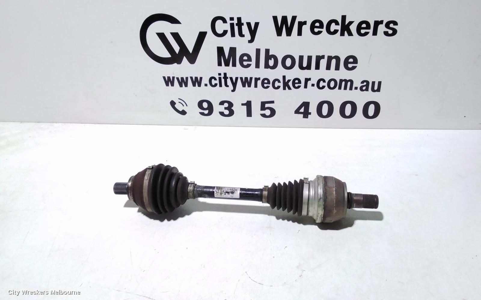 VOLKSWAGEN GOLF LEFT DRIVESHAFT, FRONT, AUTO/MANUAL T/M, PETROL, 2.0, GTI, GEN 7, 01/2013 - 08/2020