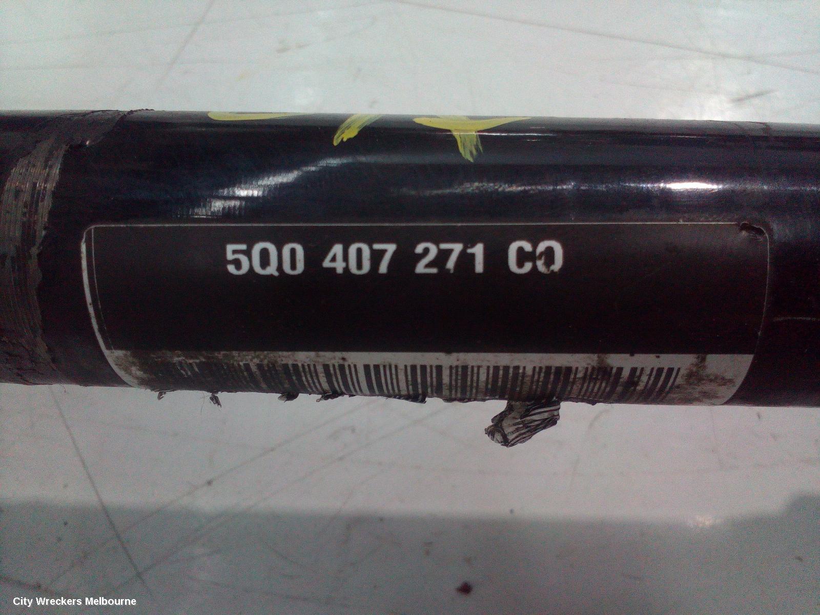VOLKSWAGEN GOLF LEFT DRIVESHAFT, FRONT, AUTO/MANUAL T/M, PETROL, 2.0, GTI, GEN 7, 01/2013 - 08/2020