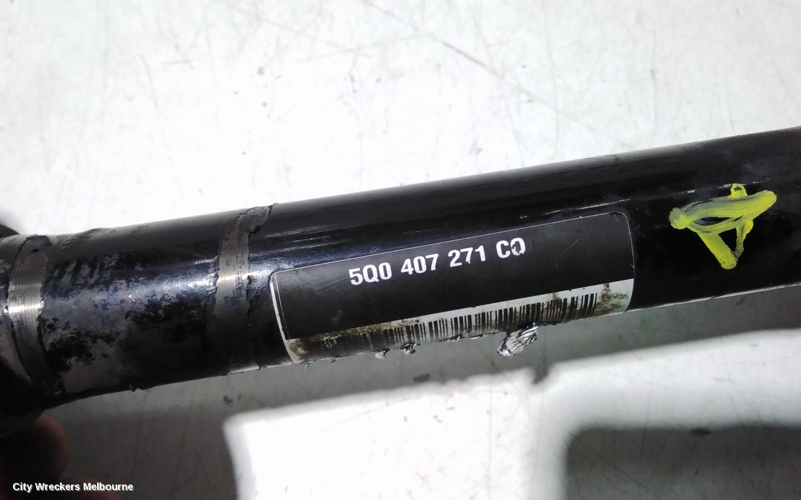 VOLKSWAGEN GOLF LEFT DRIVESHAFT, FRONT, AUTO/MANUAL T/M, PETROL, 2.0, GTI, GEN 7, 01/2013 - 08/2020