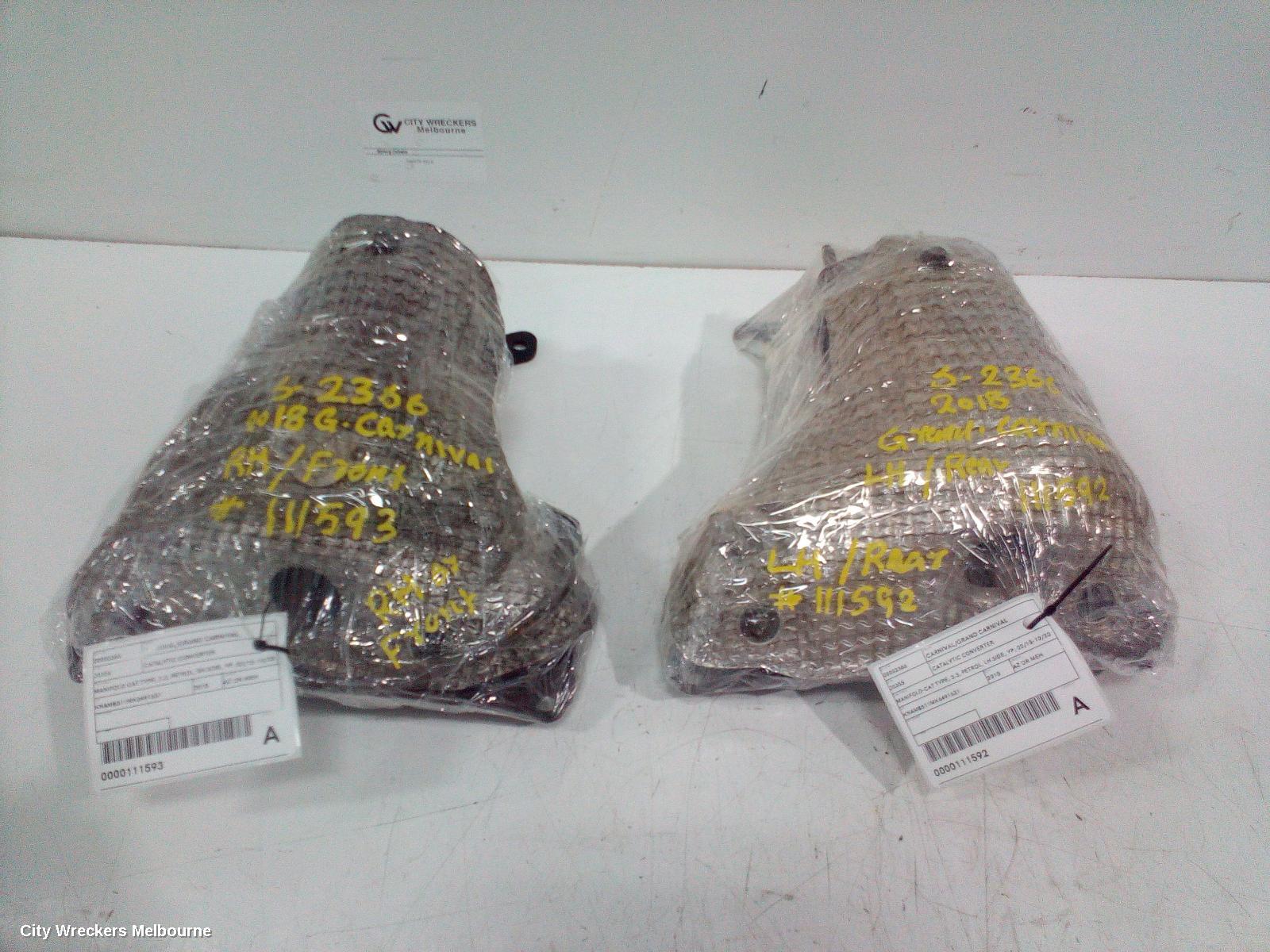 KIA CARNIVAL/GRAND CARNIVAL CATALYTIC CONVERTER, MANIFOLD-CAT TYPE, 3.3, PETROL, LH SIDE, YP, 02/2015 - 10/2020