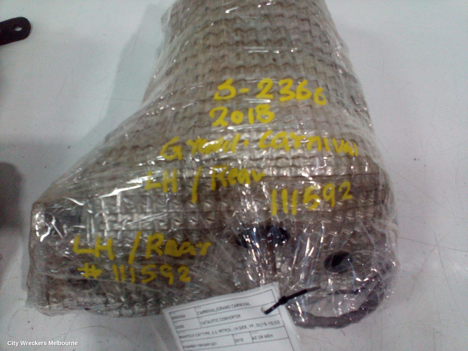 KIA CARNIVAL/GRAND CARNIVAL CATALYTIC CONVERTER, MANIFOLD-CAT TYPE, 3.3, PETROL, LH SIDE, YP, 02/2015 - 10/2020