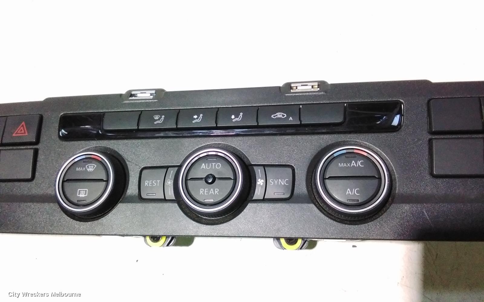 VOLKSWAGEN TRANSPORTER HEATER/AC CONTROLS, CLIMATE CONTROL TYPE, FRONT (ON CONSOLE), T6, 07/2015 - 07/2020