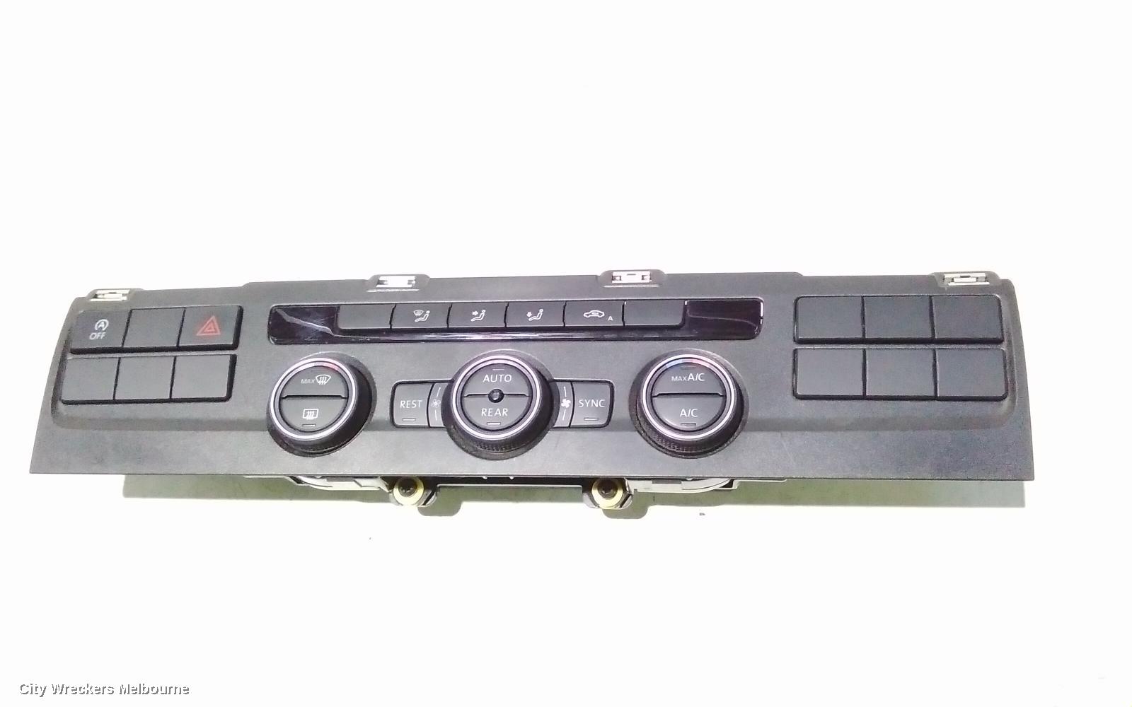 VOLKSWAGEN TRANSPORTER HEATER/AC CONTROLS, CLIMATE CONTROL TYPE, FRONT (ON CONSOLE), T6, 07/2015 - 07/2020