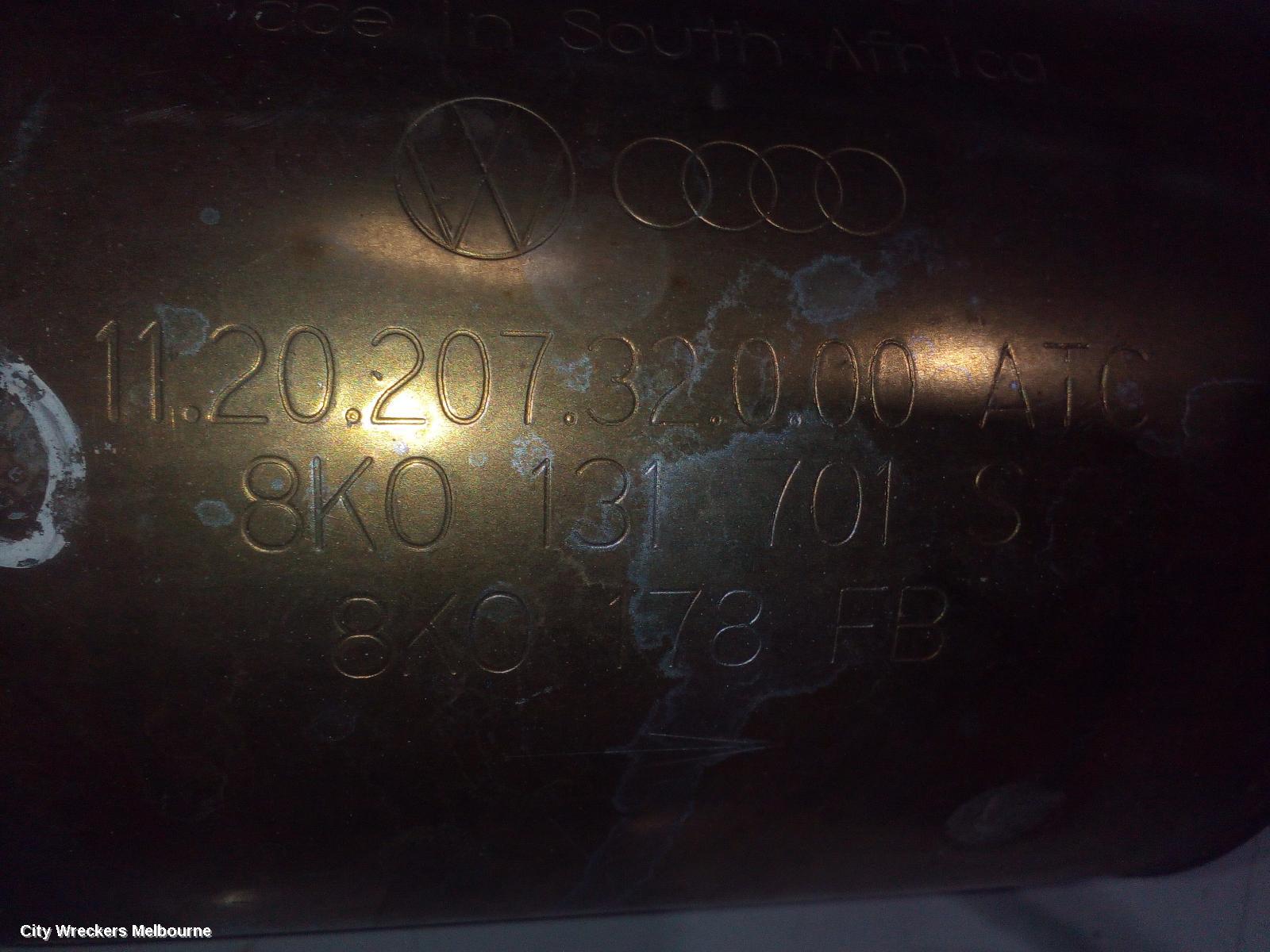 AUDI Q5 CATALYTIC CONVERTER, DOWNPIPE-CAT TYPE, 2.0, PETROL, CDNB/CDNC CODE, 8R, 12/2008 - 10/2012