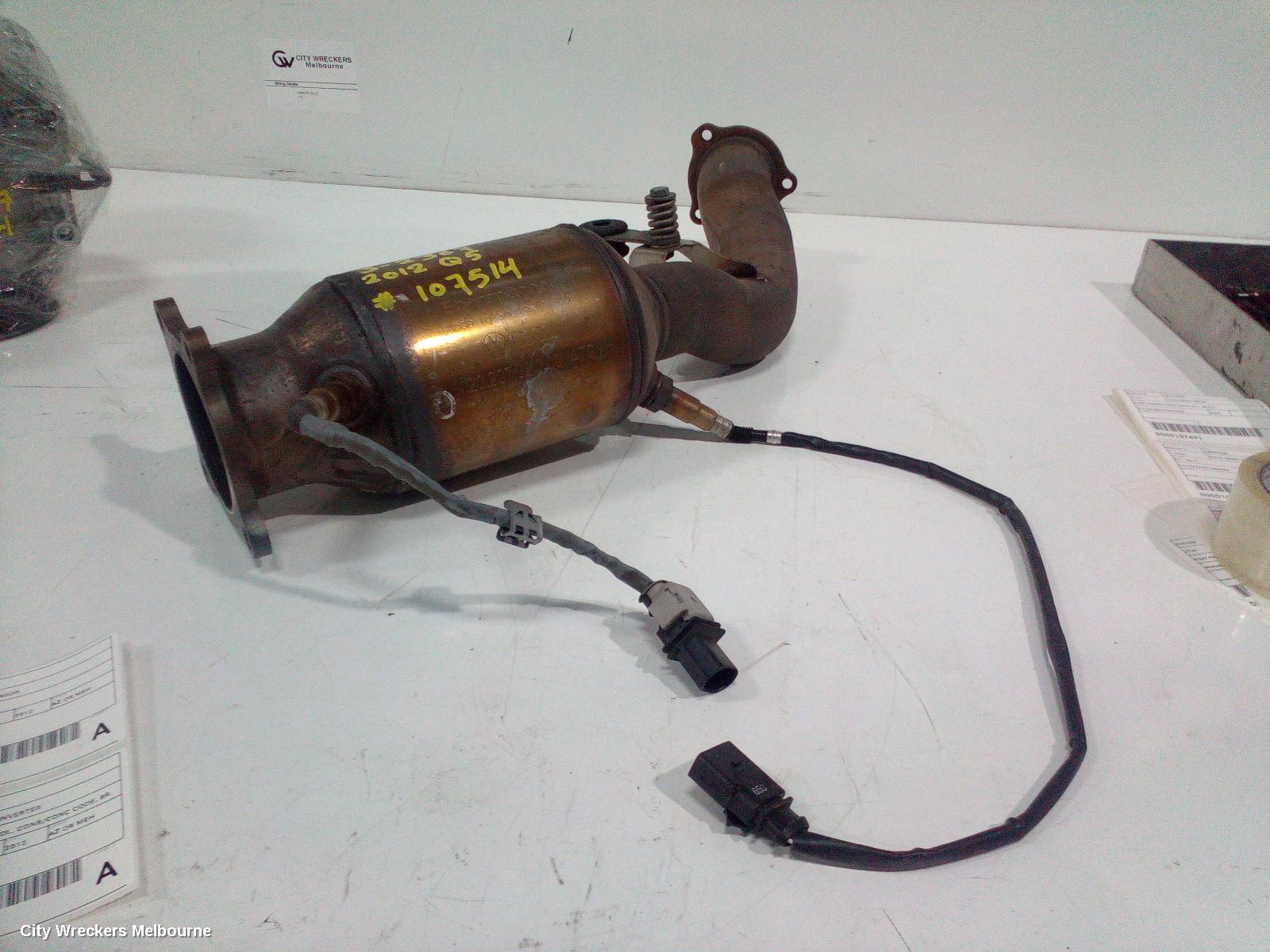 AUDI Q5 CATALYTIC CONVERTER, DOWNPIPE-CAT TYPE, 2.0, PETROL, CDNB/CDNC CODE, 8R, 12/2008 - 10/2012