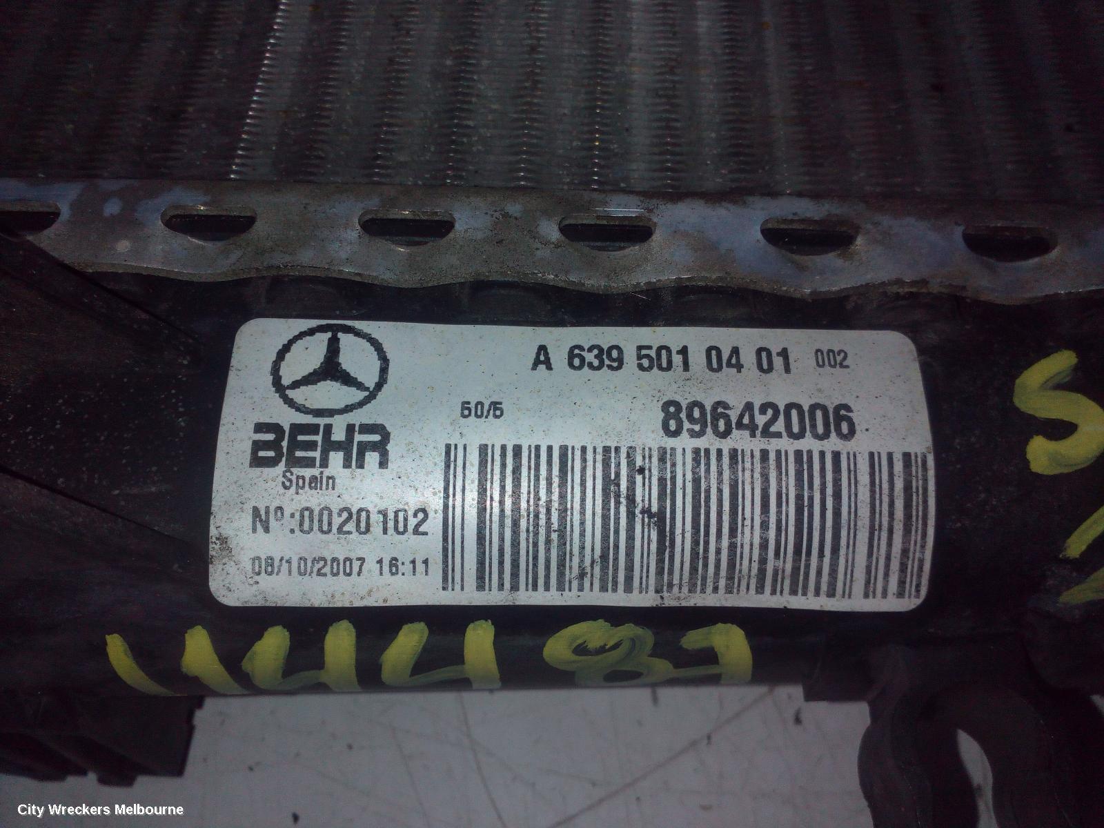 MERCEDES VITO RADIATOR, MANUAL, 639, 04/2004 - 02/2015