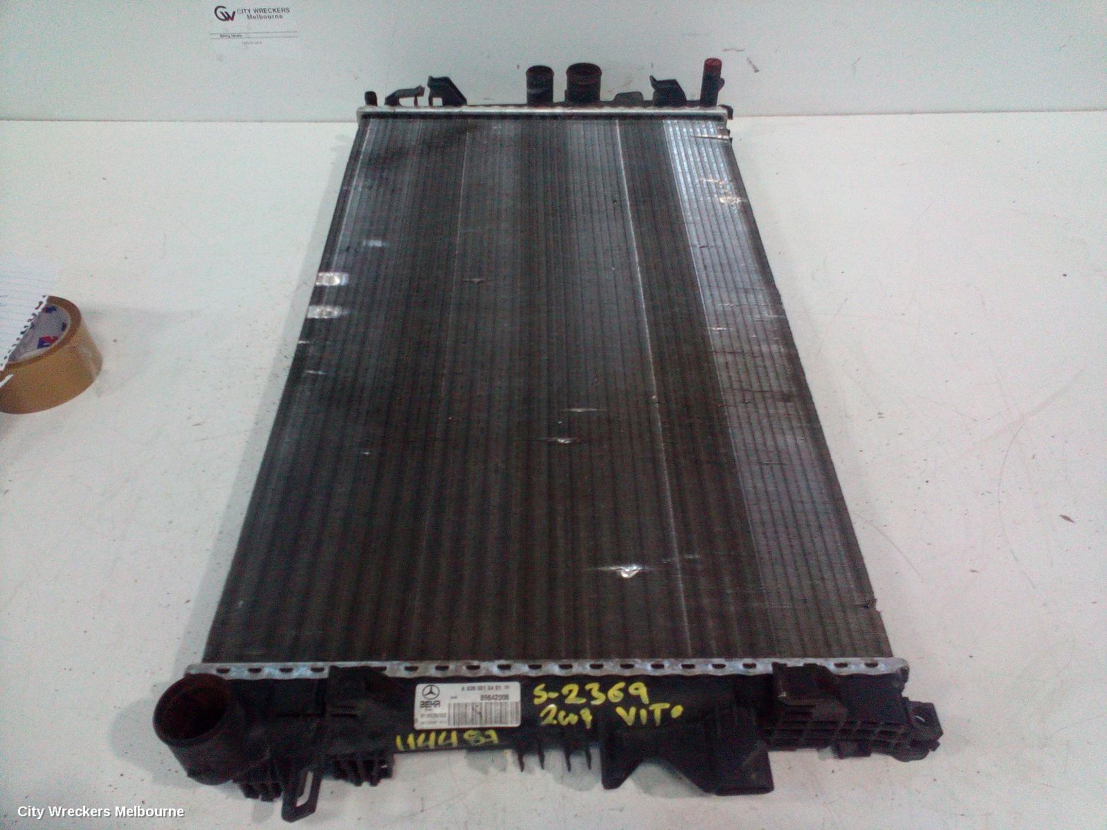 MERCEDES VITO RADIATOR, MANUAL, 639, 04/2004 - 02/2015