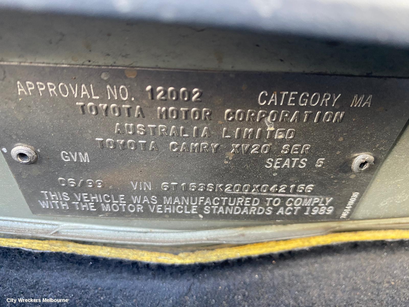 TOYOTA CAMRY A/C CONDENSER, SK20 08/1997 - 08/2002