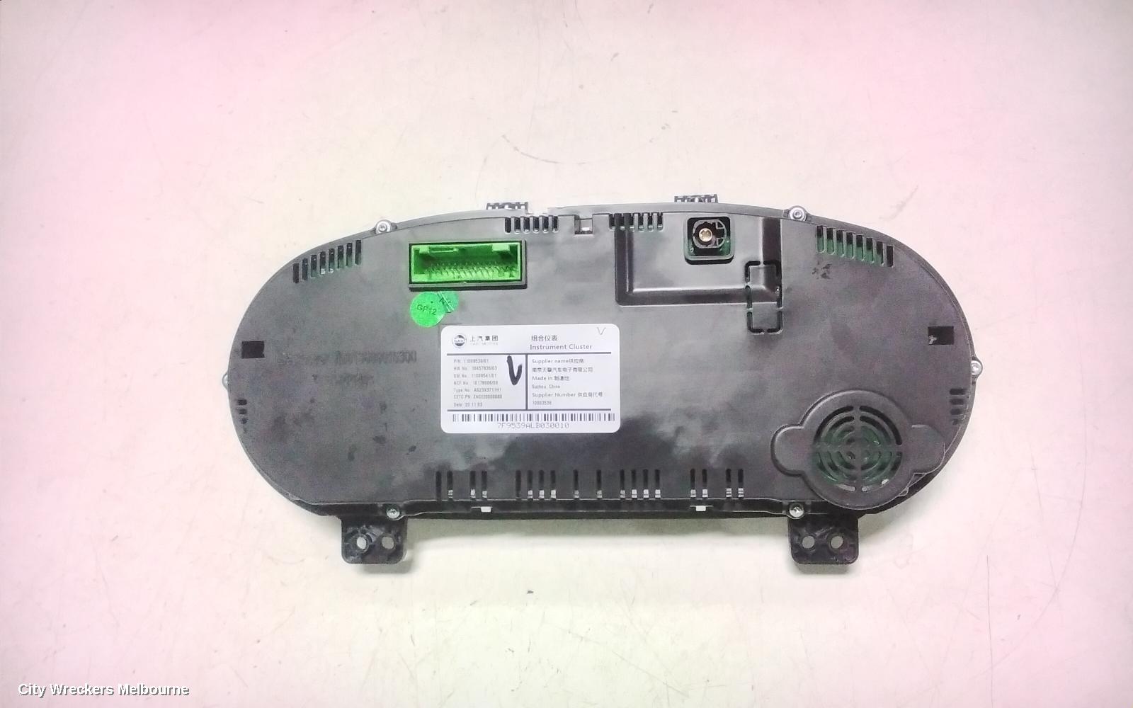 MG HS INSTRUMENT CLUSTER, PETROL, AUTO T/M, SAS23, 09/2019 ONWARDS