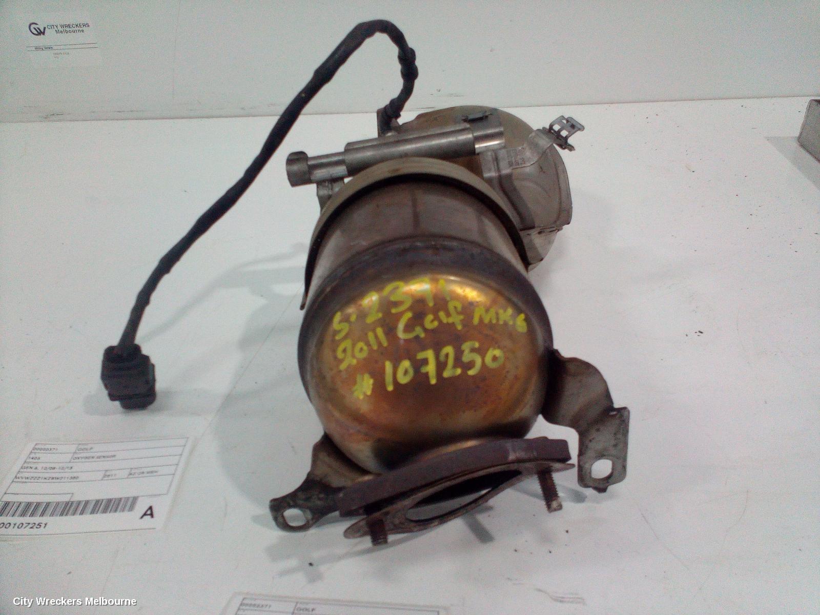 VOLKSWAGEN GOLF CATALYTIC CONVERTER, DOWNPIPE-CAT TYPE, 1.4, PETROL, CTHD/CAVD CODE, GEN 6, 10/2008 - 01/2016