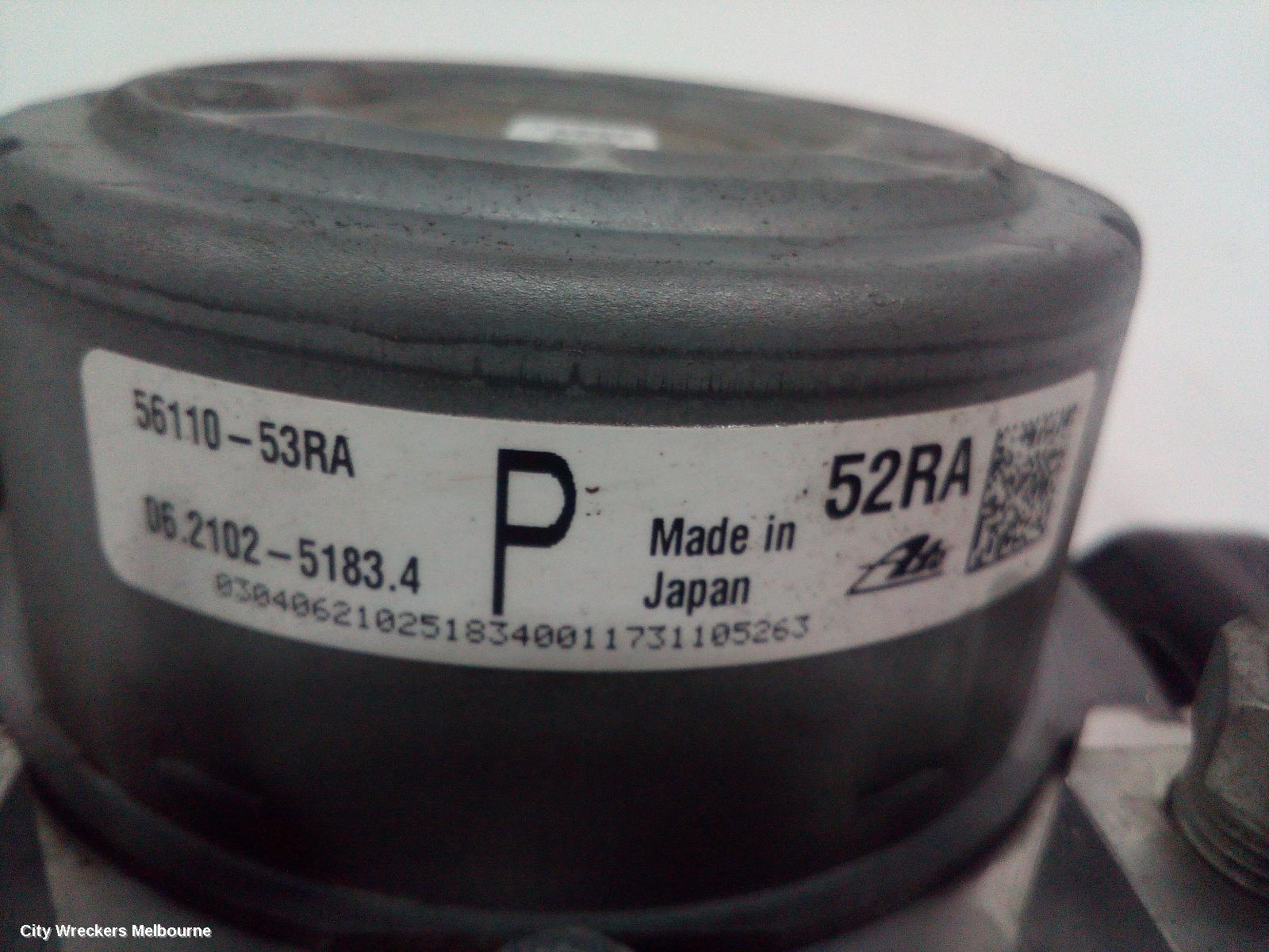 SUZUKI SWIFT ABS PUMP/MODULATOR, P/N 5611053RA, AZ, 04/2017 ONWARDS