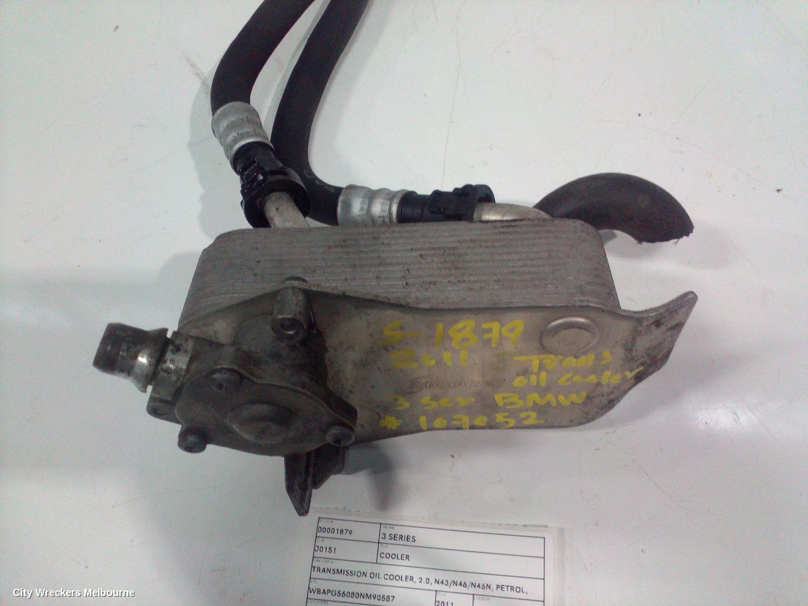 BMW 3 SERIES COOLER, TRANSMISSION OIL COOLER, 2.0, N43/N46/N46N, PETROL, E90/E91, 03/2005 - 01/2012