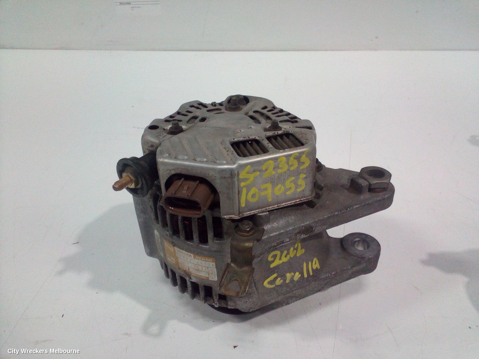 TOYOTA COROLLA ALTERNATOR, PETROL, 1.8, 1ZZ-FE, NIPPONDENSO, ZZE122 (JAPAN-VIN JTD), 12/2001 - 06/2007