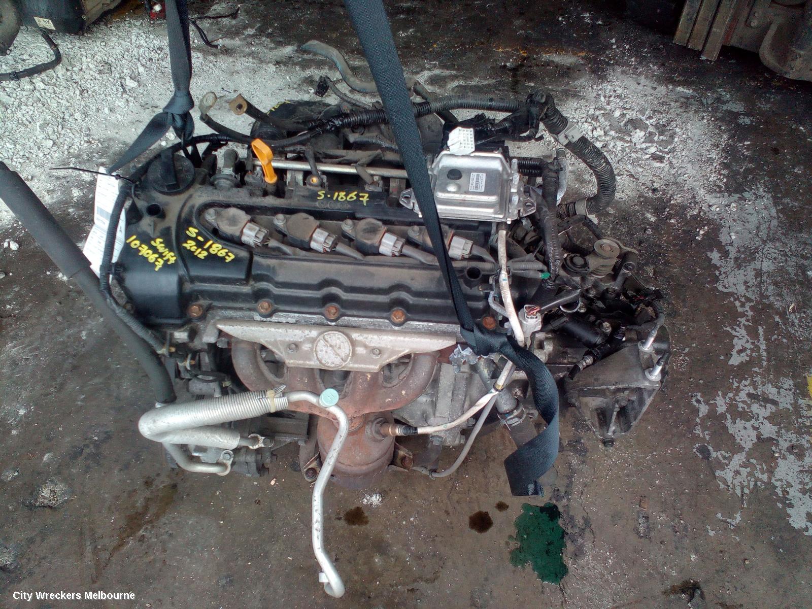SUZUKI SWIFT TRANS/GEARBOX, MANUAL, FWD, PETROL, 1.4, K14B, 5 SPEED, FZ, 08/2010 - 03/2017