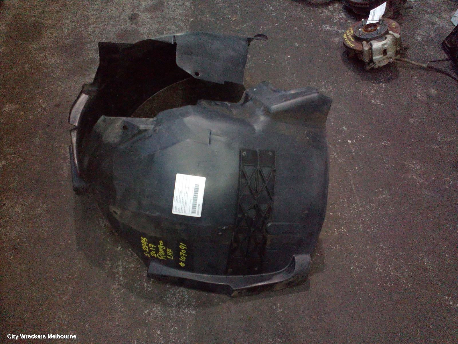 FORD RANGER LEFT GUARD LINER, PX SERIES 2-3, 06/2015 - 04/2022