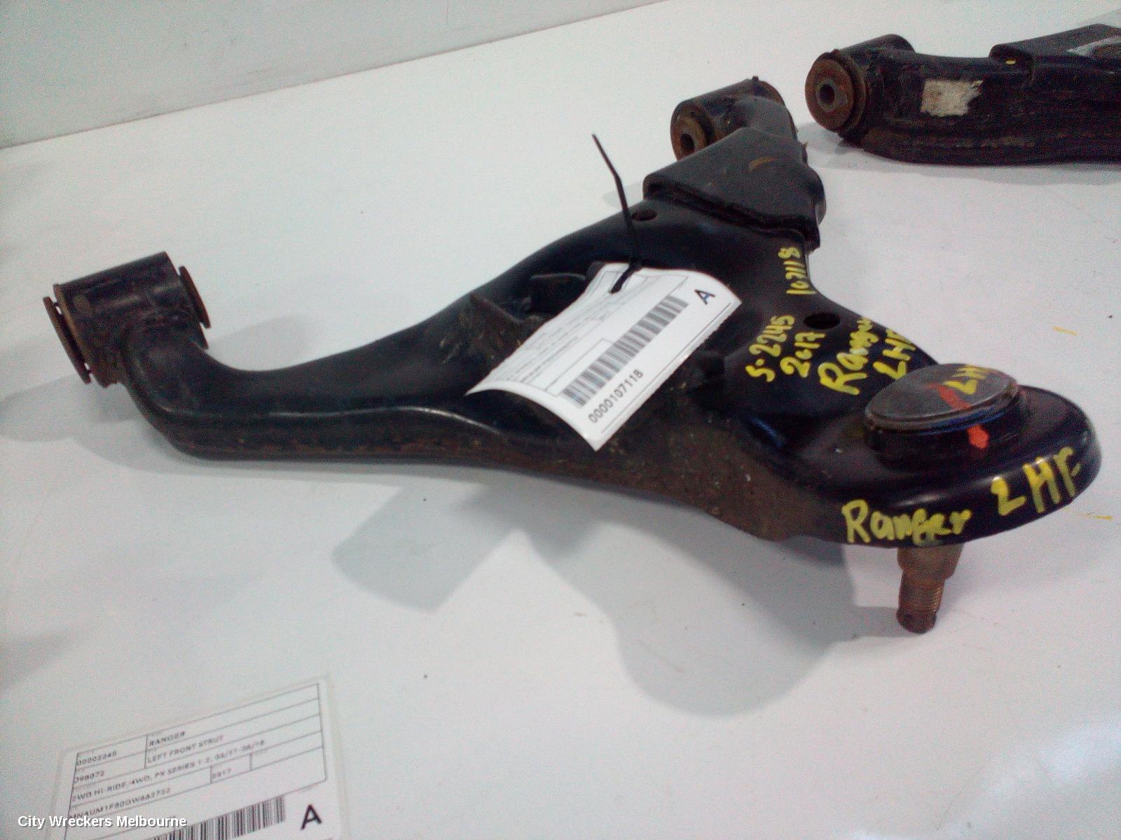 FORD RANGER LEFT FRONT LOWER CONTROL ARM, PX SERIES 2, 2WD, HI-RIDE TYPE, 06/2015 - 06/2018