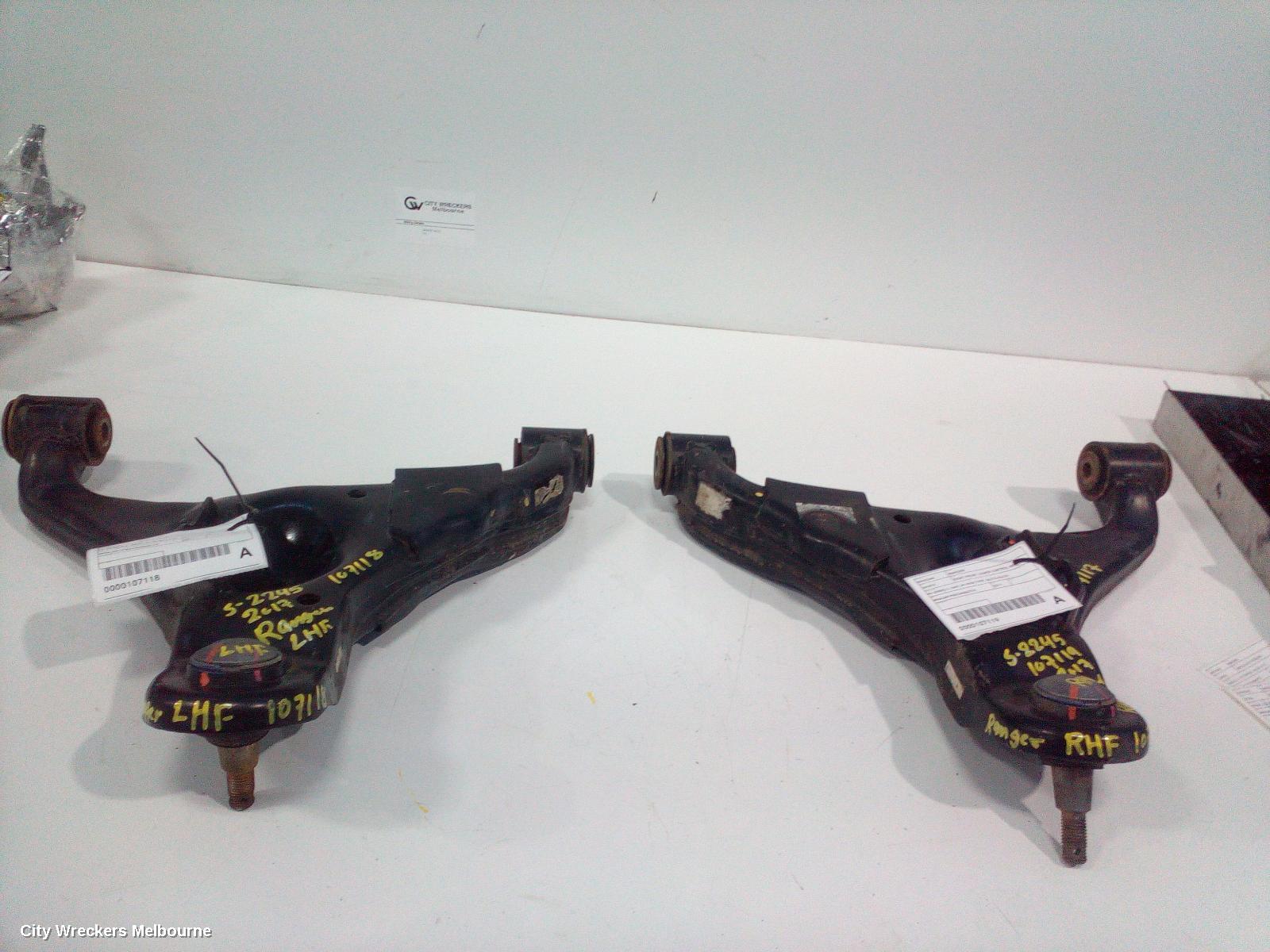 FORD RANGER LEFT FRONT LOWER CONTROL ARM, PX SERIES 2, 2WD, HI-RIDE TYPE, 06/2015 - 06/2018