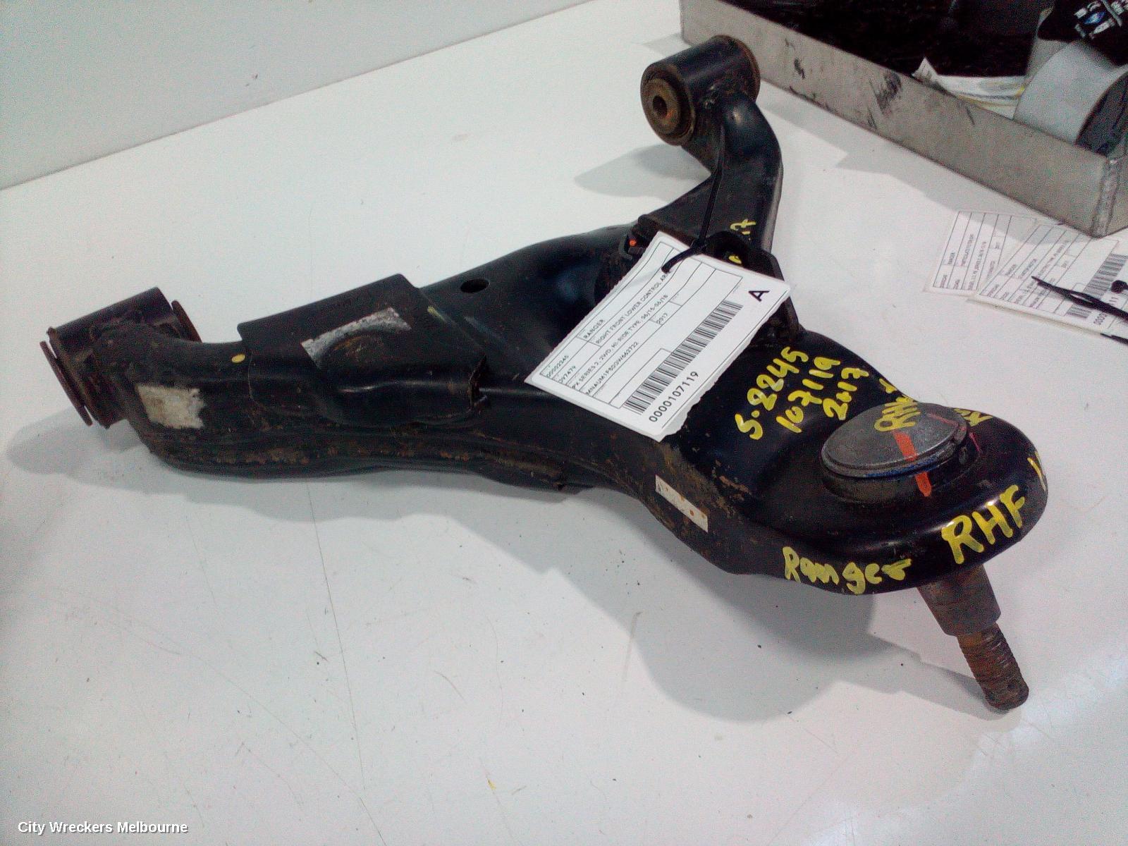 FORD RANGER RIGHT FRONT LOWER CONTROL ARM, PX SERIES 2, 2WD, HI-RIDE TYPE, 06/2015 - 06/2018