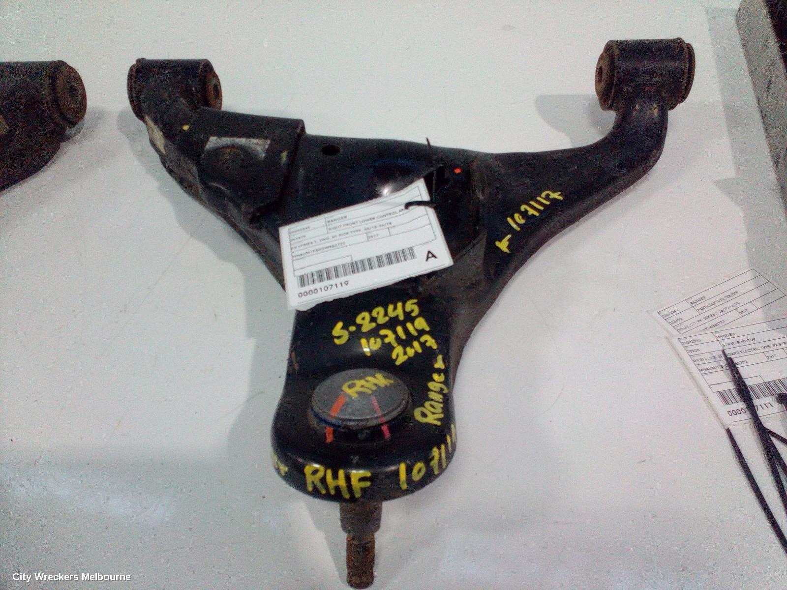 FORD RANGER RIGHT FRONT LOWER CONTROL ARM, PX SERIES 2, 2WD, HI-RIDE TYPE, 06/2015 - 06/2018