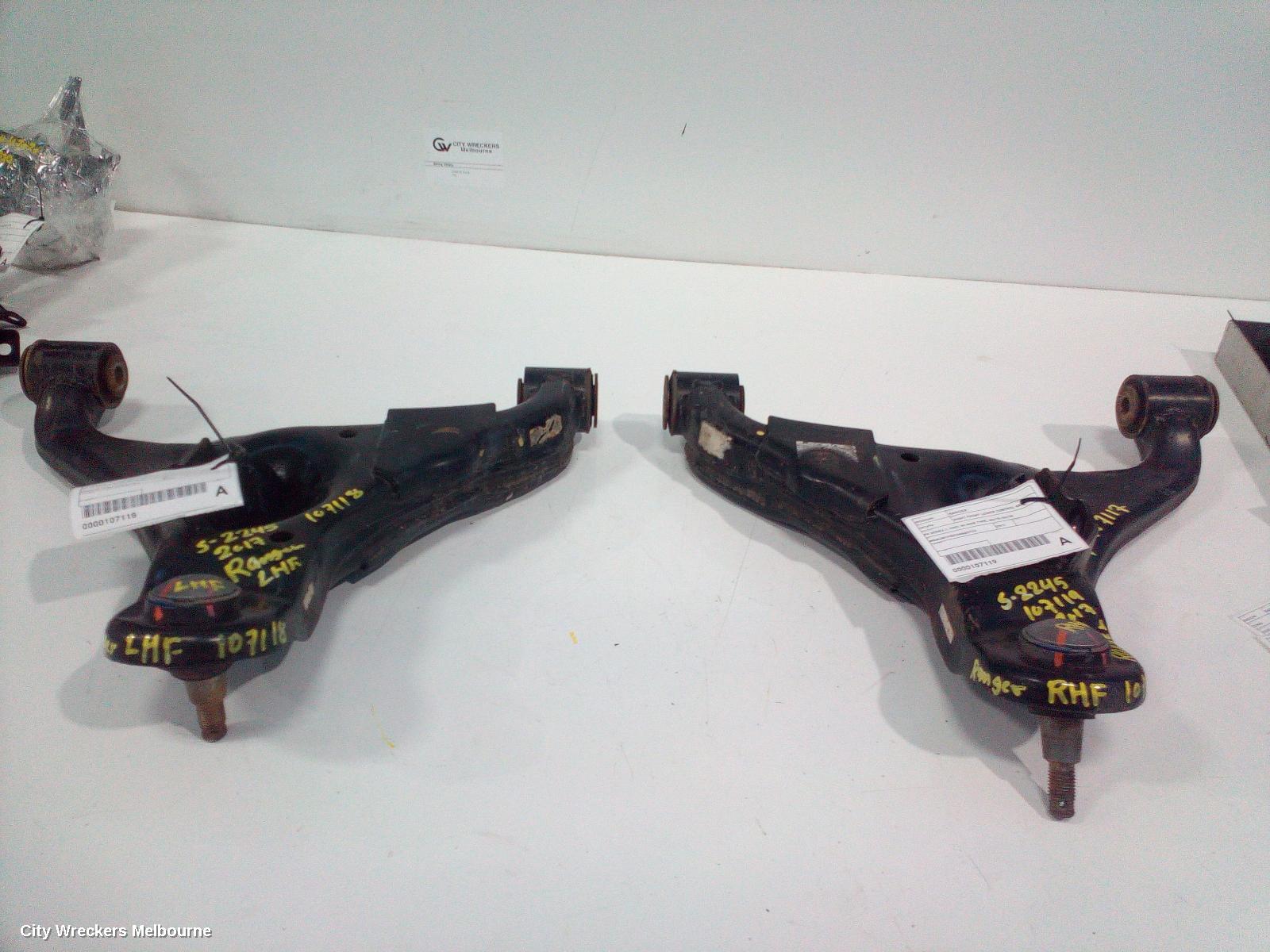 FORD RANGER RIGHT FRONT LOWER CONTROL ARM, PX SERIES 2, 2WD, HI-RIDE TYPE, 06/2015 - 06/2018
