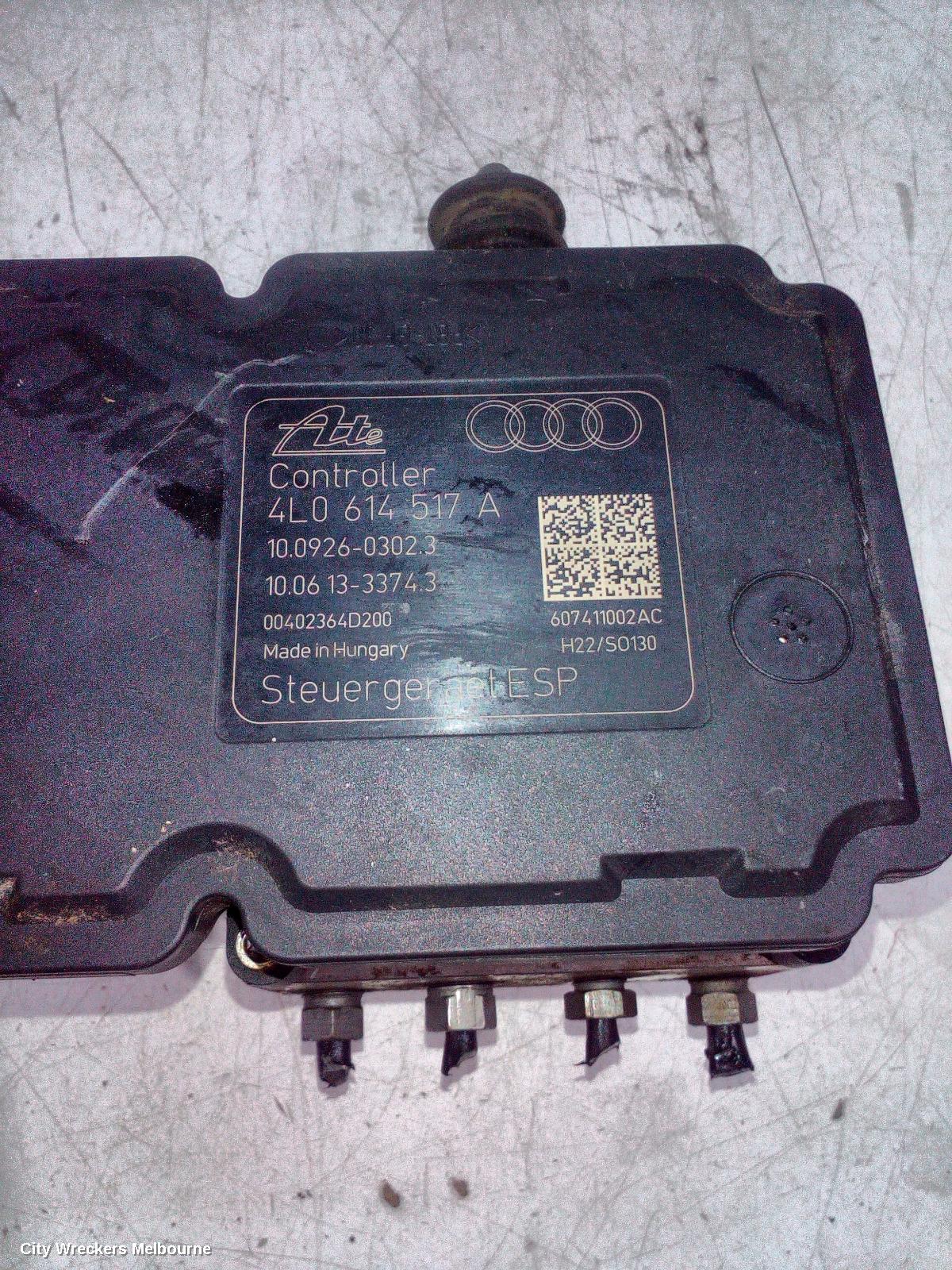 AUDI Q7 ABS PUMP/MODULATOR, 4L, P/N 4L0614517F, 09/2006 - 08/2015