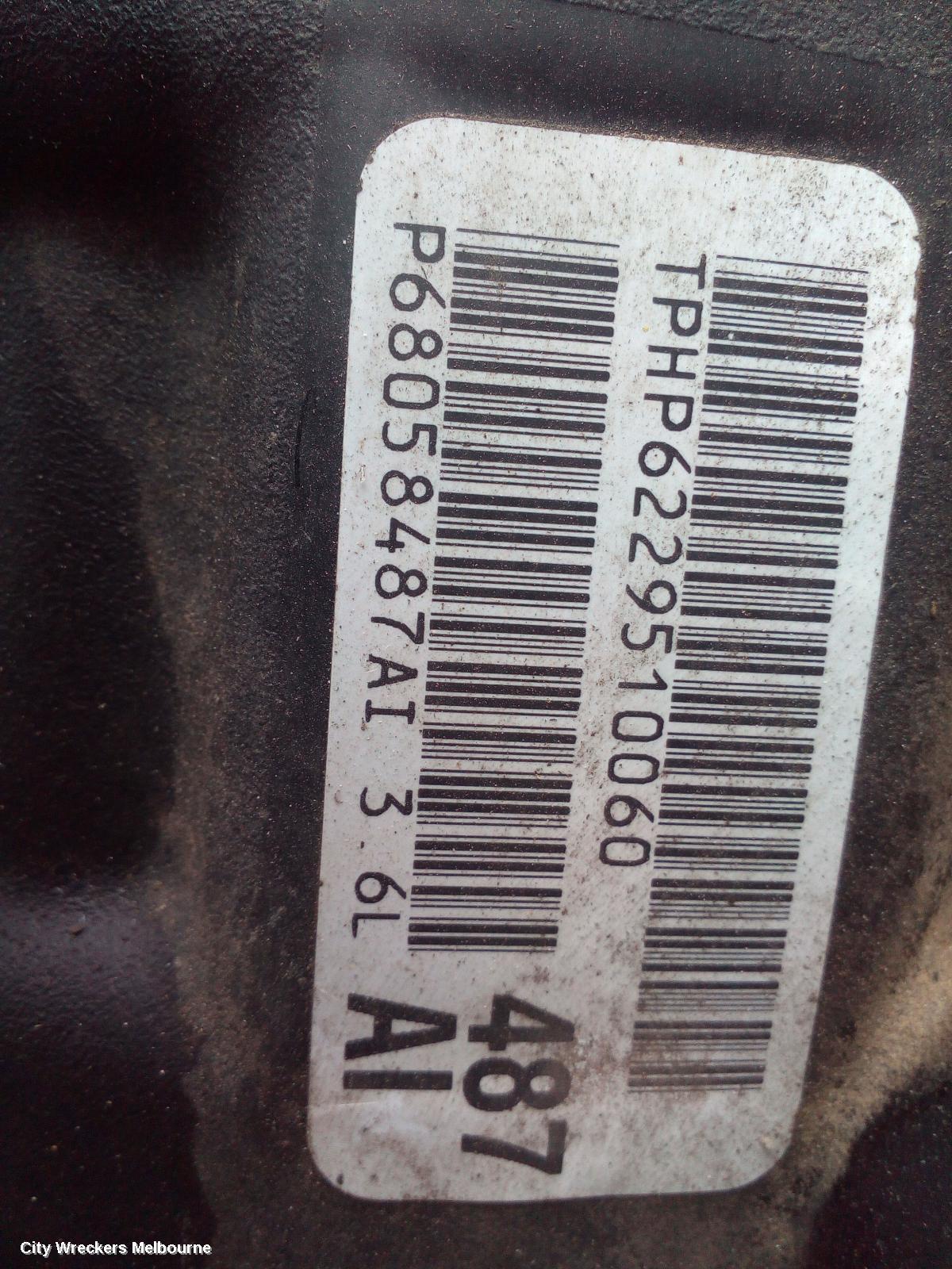 FIAT FREEMONT ENGINE, PETROL, 3.6, JF, 01/2014 - 01/2017