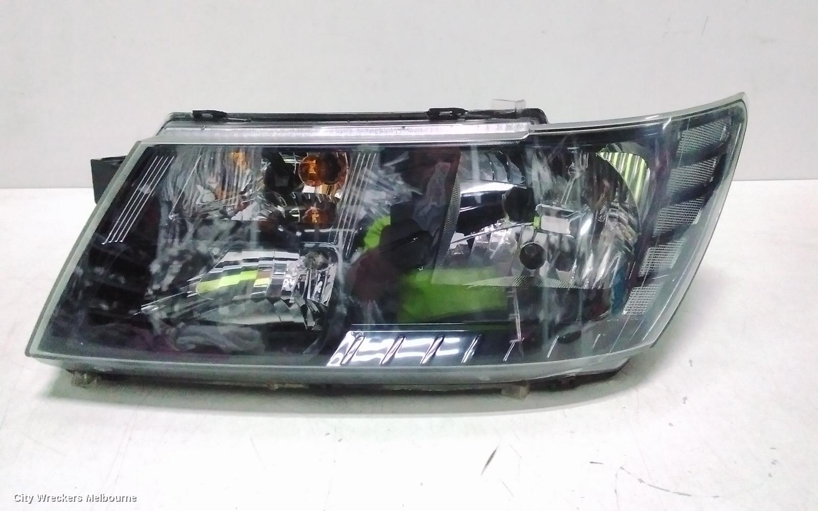 FIAT FREEMONT LEFT HEADLAMP, JC, BLACK INSERT, 04/2013 - 01/2017