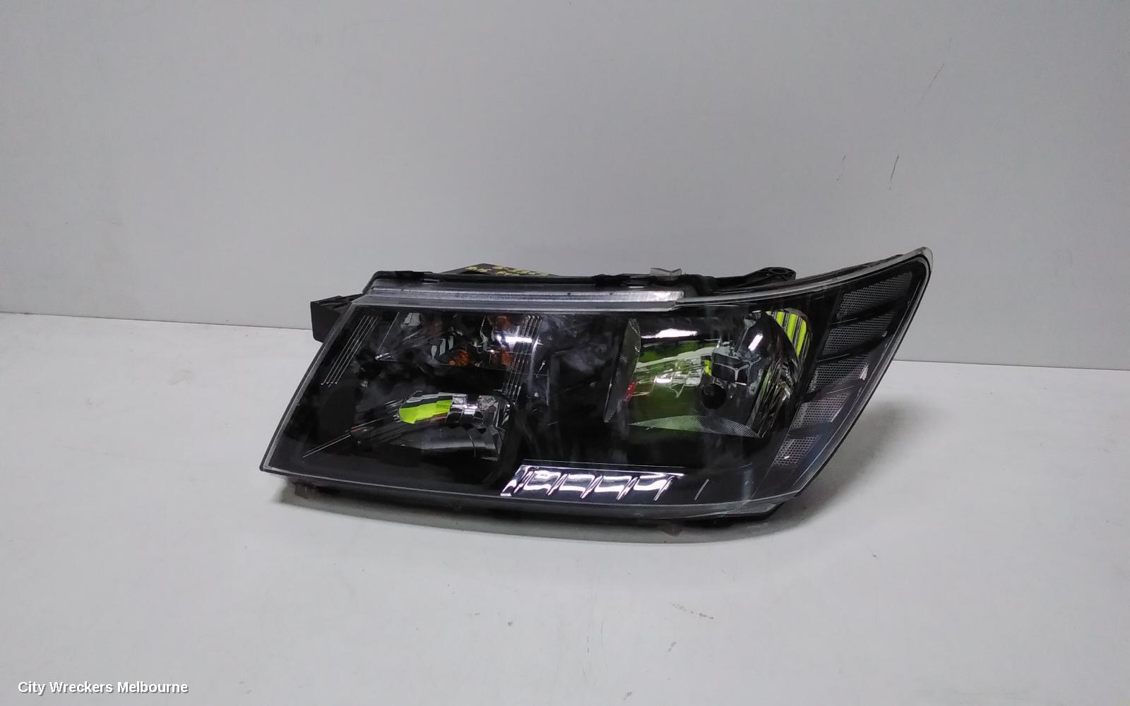 FIAT FREEMONT LEFT HEADLAMP, JC, BLACK INSERT, 04/2013 - 01/2017