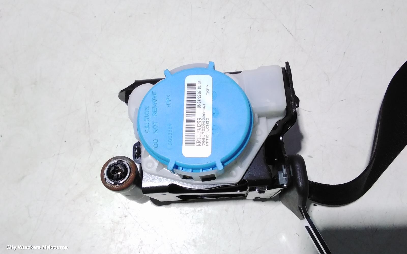 MERCEDES CLA CLASS SEATBELT/STALK, RH REAR, SEAT BELT ONLY, C117/X117, 10/2013 - 01/2019