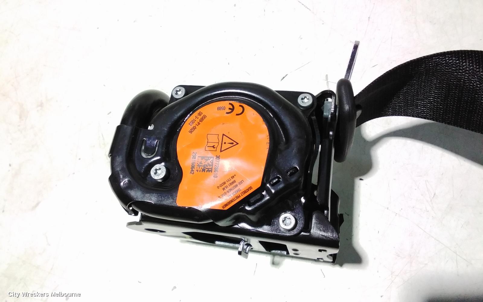MERCEDES CLA CLASS SEATBELT/STALK, RH REAR, SEAT BELT ONLY, C117/X117, 10/2013 - 01/2019