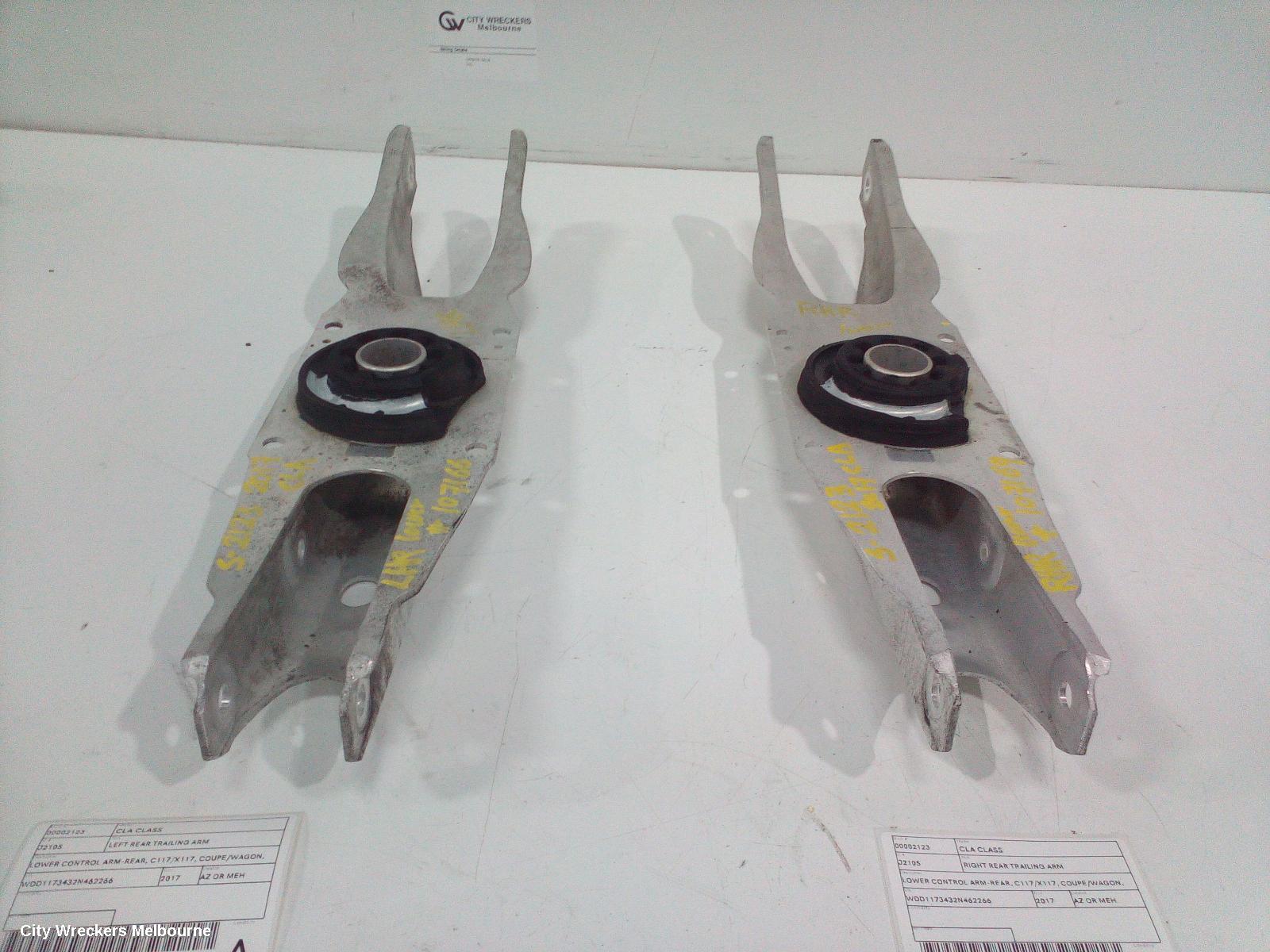 MERCEDES CLA CLASS LEFT REAR TRAILING ARM, LOWER CONTROL ARM-REAR, C117/X117, COUPE/WAGON, 10/2013 - 01/2019