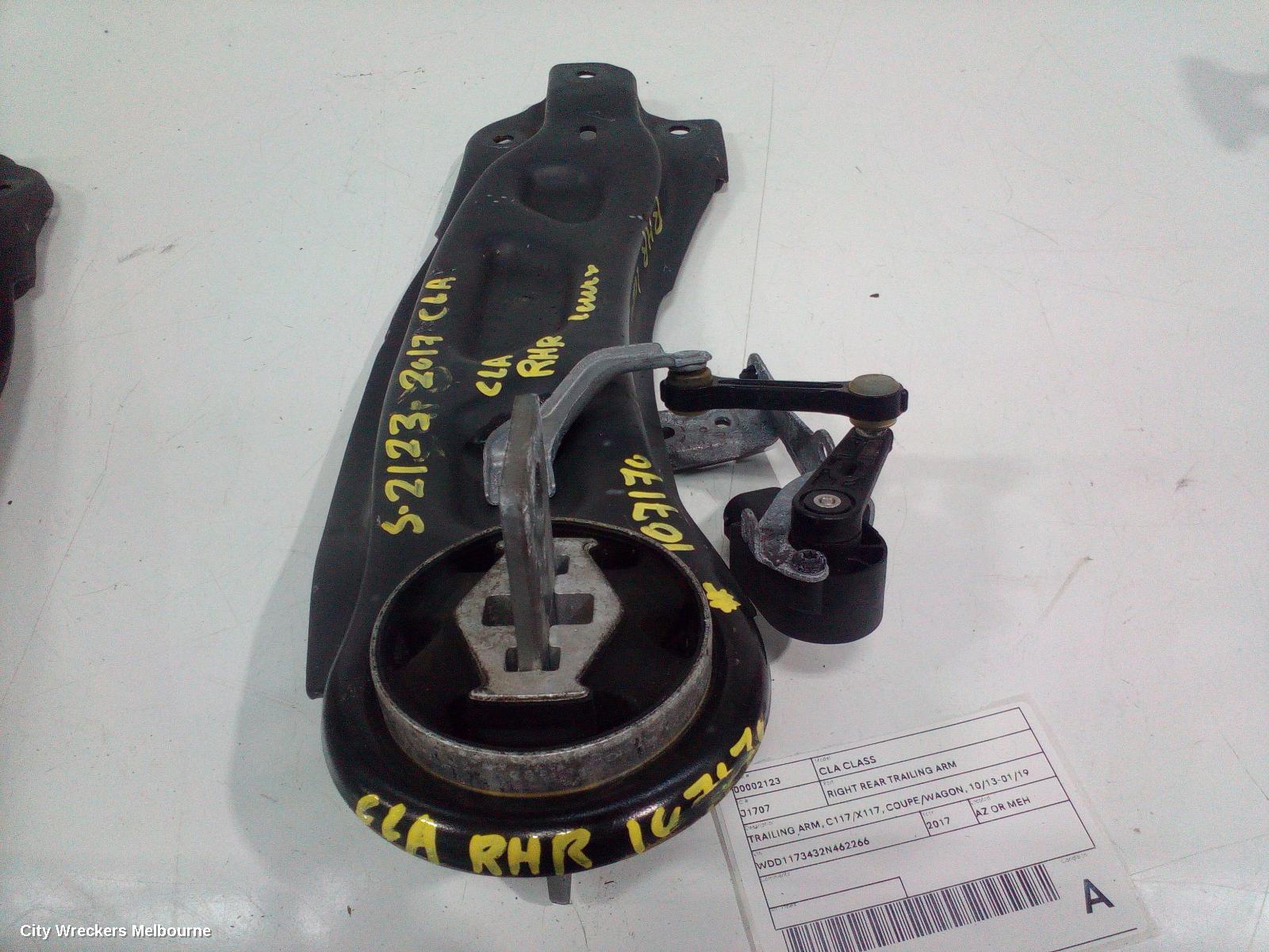 MERCEDES CLA CLASS RIGHT REAR TRAILING ARM, TRAILING ARM, C117/X117, COUPE/WAGON, 10/2013 - 01/2019