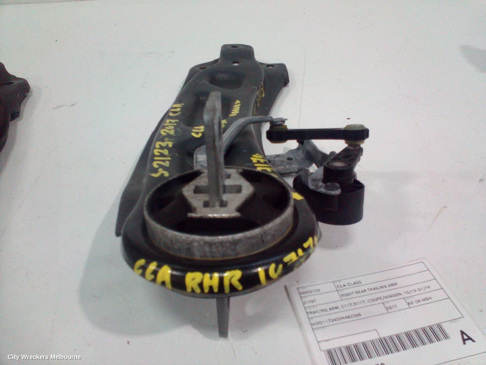 MERCEDES CLA CLASS RIGHT REAR TRAILING ARM, TRAILING ARM, C117/X117, COUPE/WAGON, 10/2013 - 01/2019