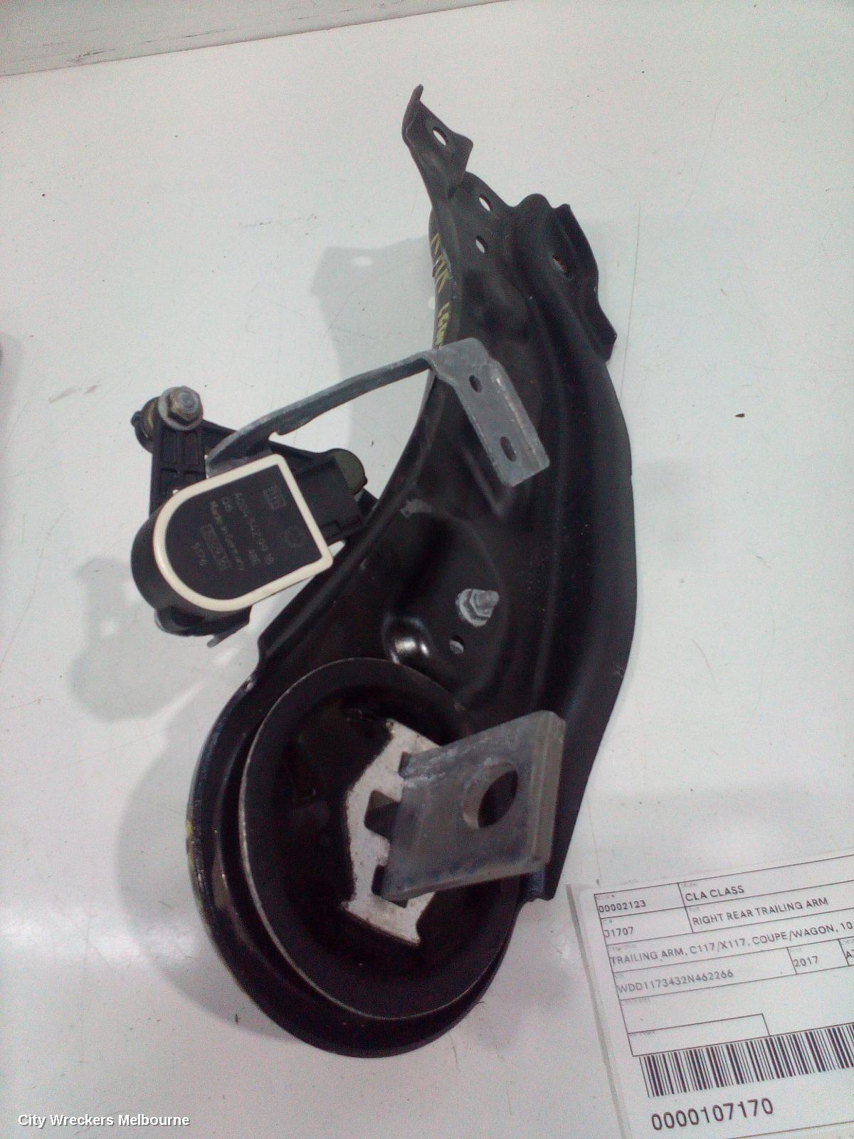 MERCEDES CLA CLASS RIGHT REAR TRAILING ARM, TRAILING ARM, C117/X117, COUPE/WAGON, 10/2013 - 01/2019