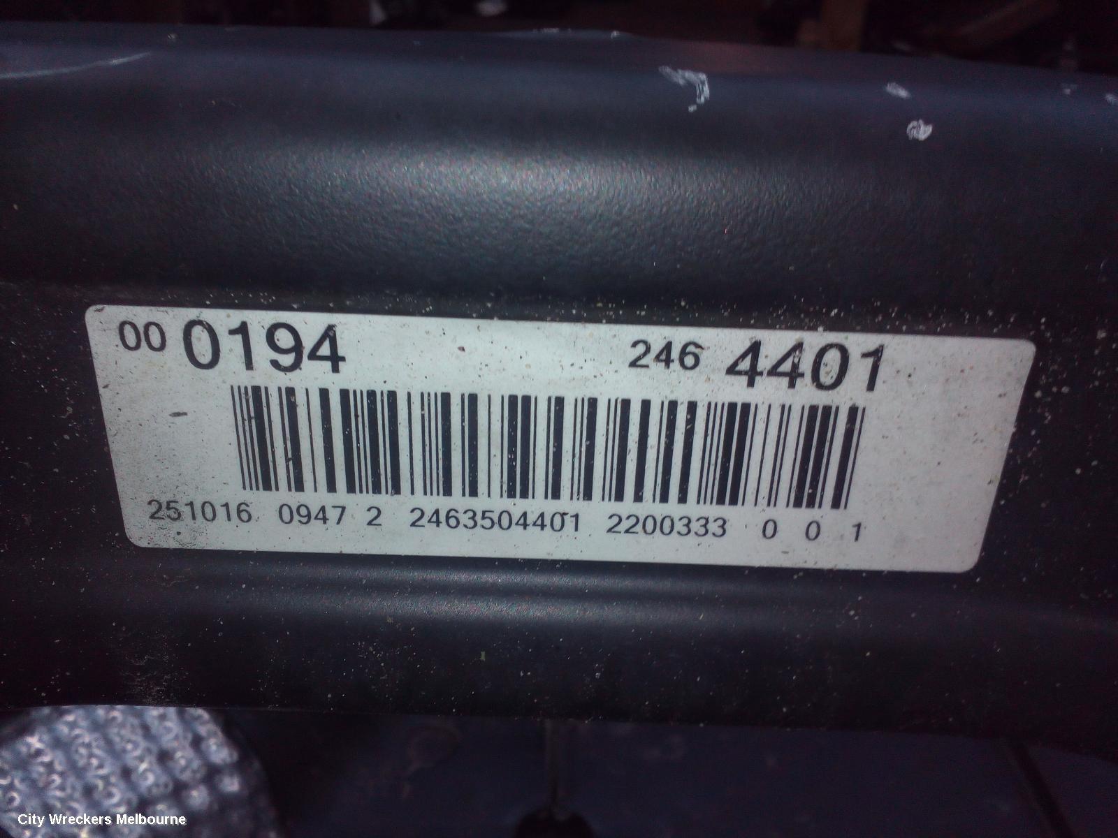 MERCEDES CLA CLASS R BEAM/CRADLE/XMEMBR, CROSSMEMBER, FWD, NON AMG, C117/X117, 10/2013 - 01/2019